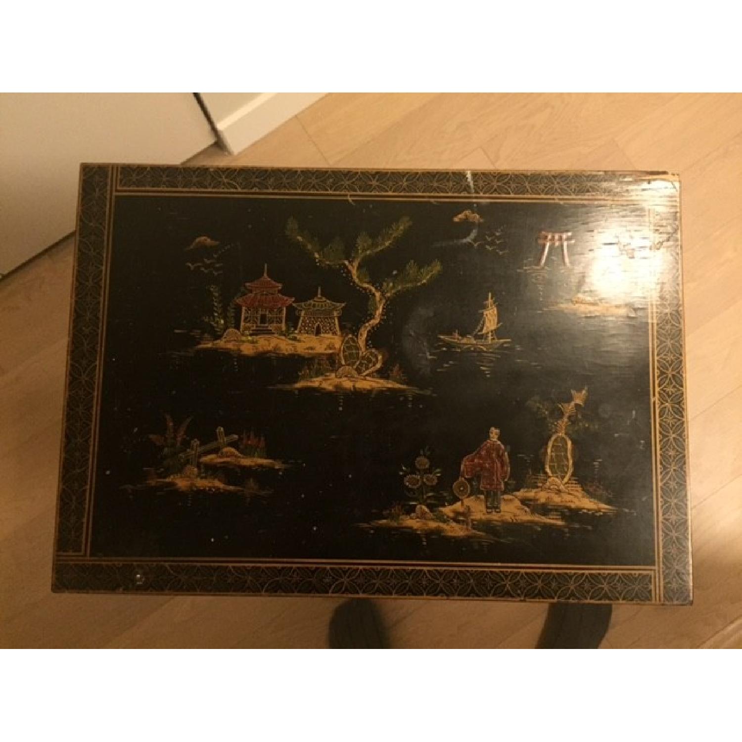 Antique Black Nesting Side Tables - Set of 2 - image-3