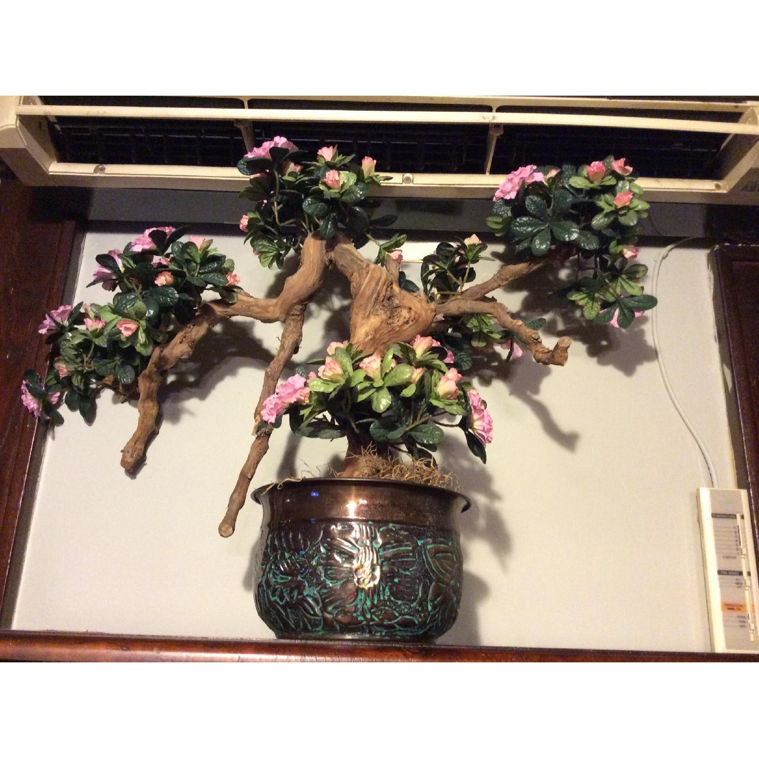 Silk Bonsai on a Metal Planter - image-2