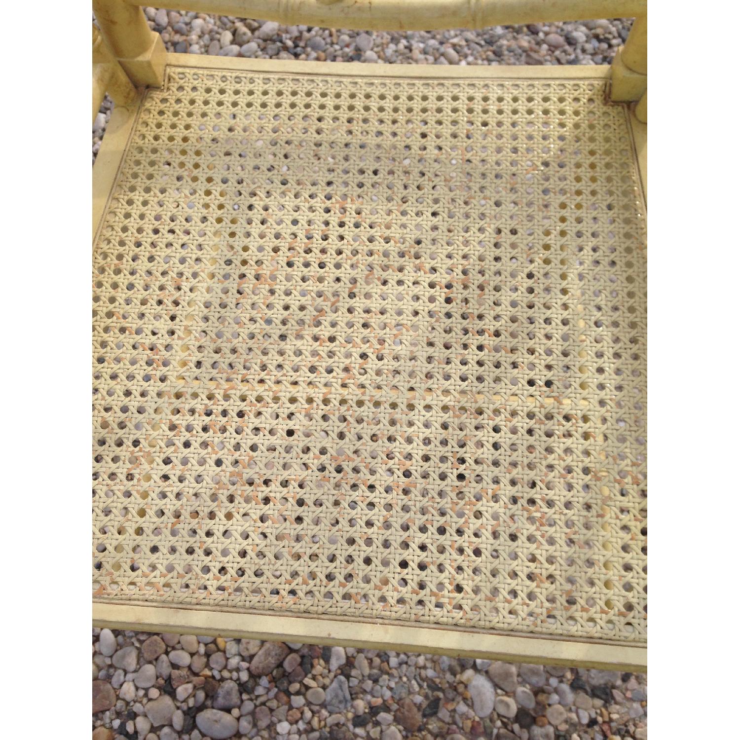 Hollywood Regency Faux Bamboo Armchairs with Tortoise Finish - Pair - image-9