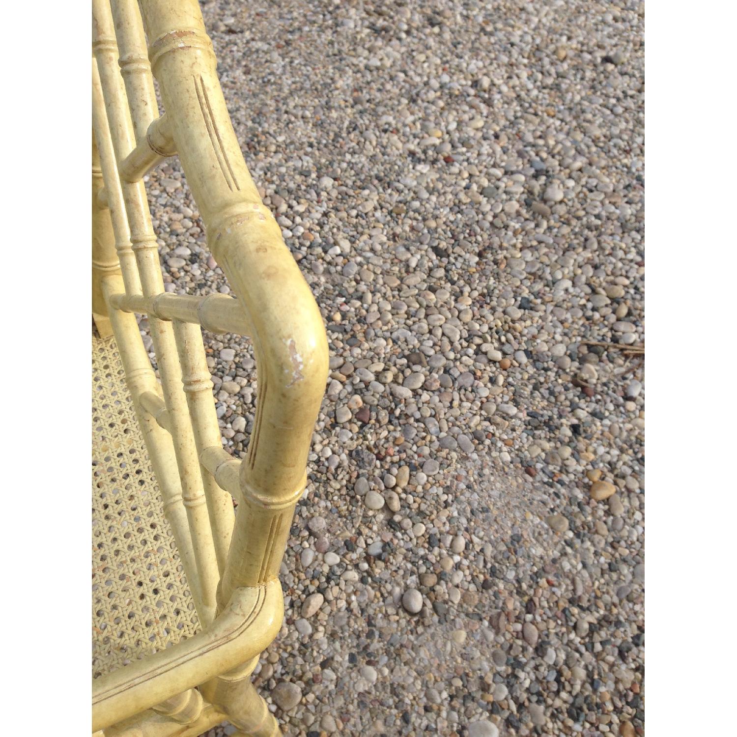 Hollywood Regency Faux Bamboo Armchairs with Tortoise Finish - Pair - image-11