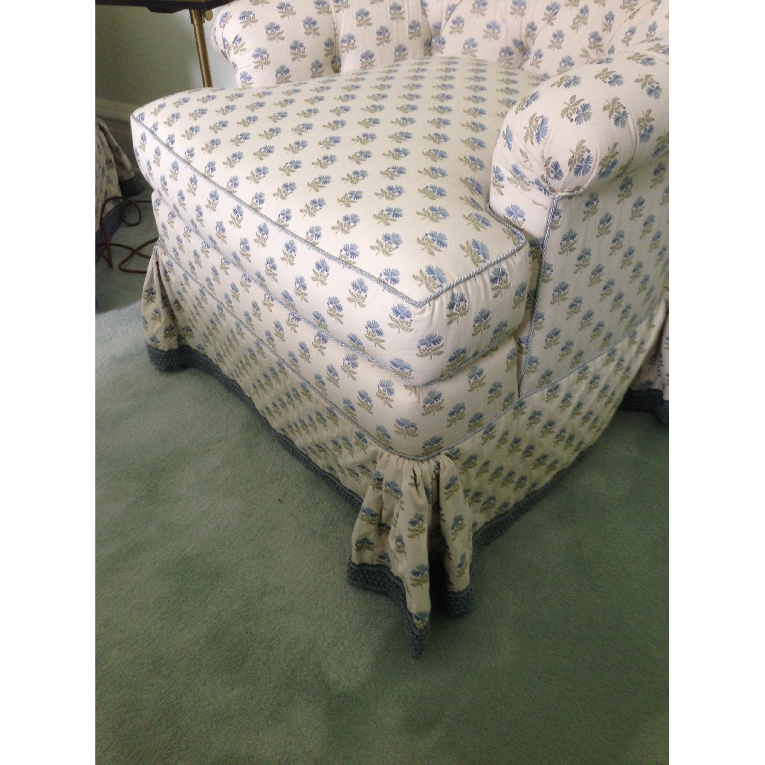 Tufted Tight Back Upholstered Chairs - Pair - image-2