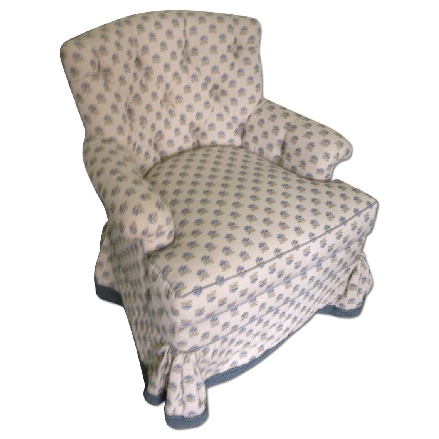 Tufted Tight Back Upholstered Chairs - Pair - image-0