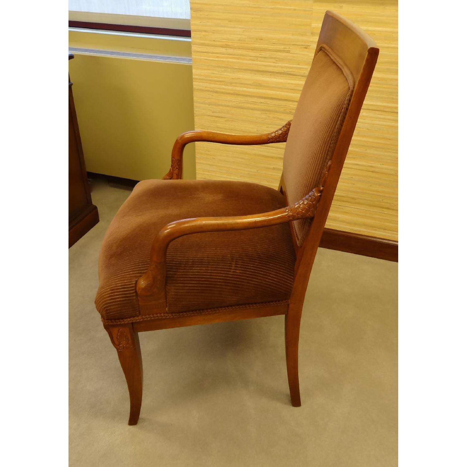 Blond Mahogany Armchairs with Neoclassical Detailing - Set of 4 - image-2