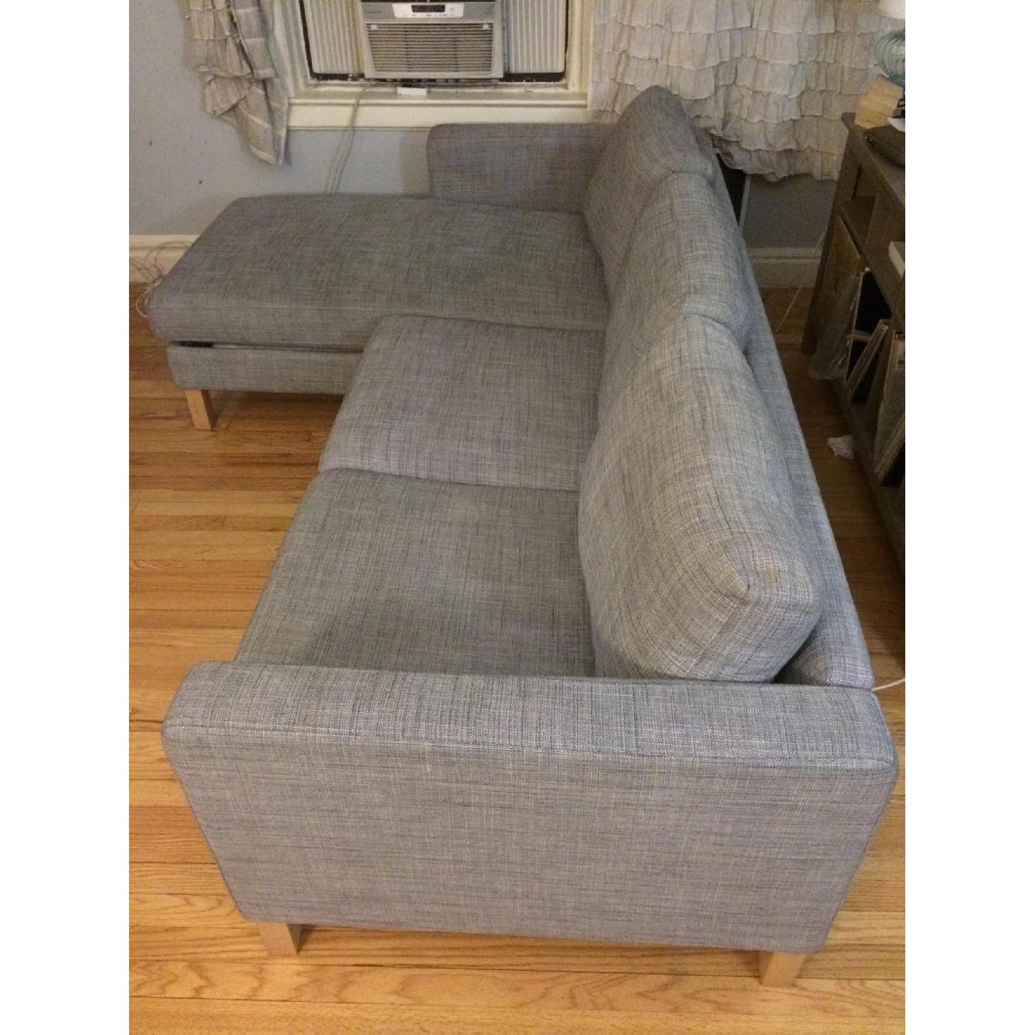 Ikea Karlstad Loveseat with Chaise Lounge - image-2