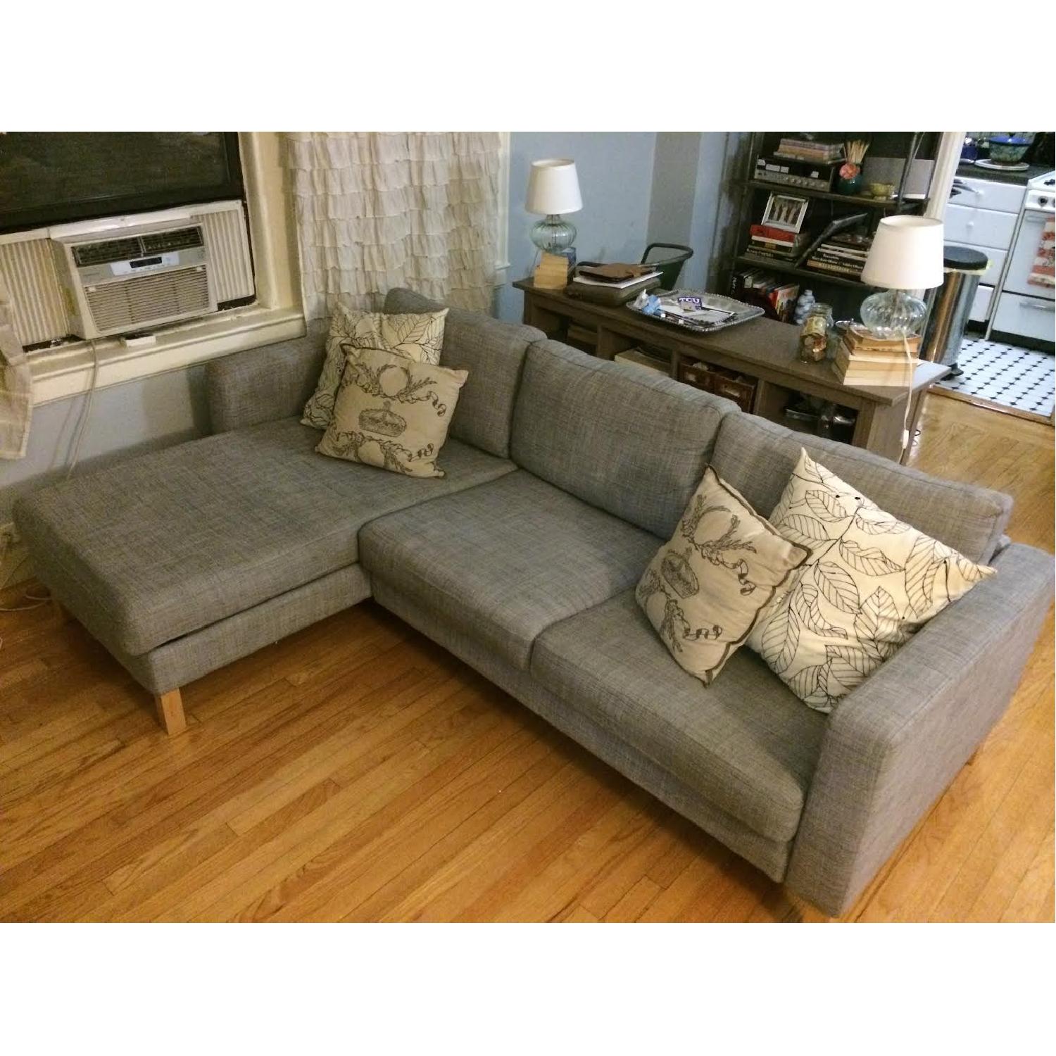 Ikea Karlstad Loveseat with Chaise Lounge - image-3