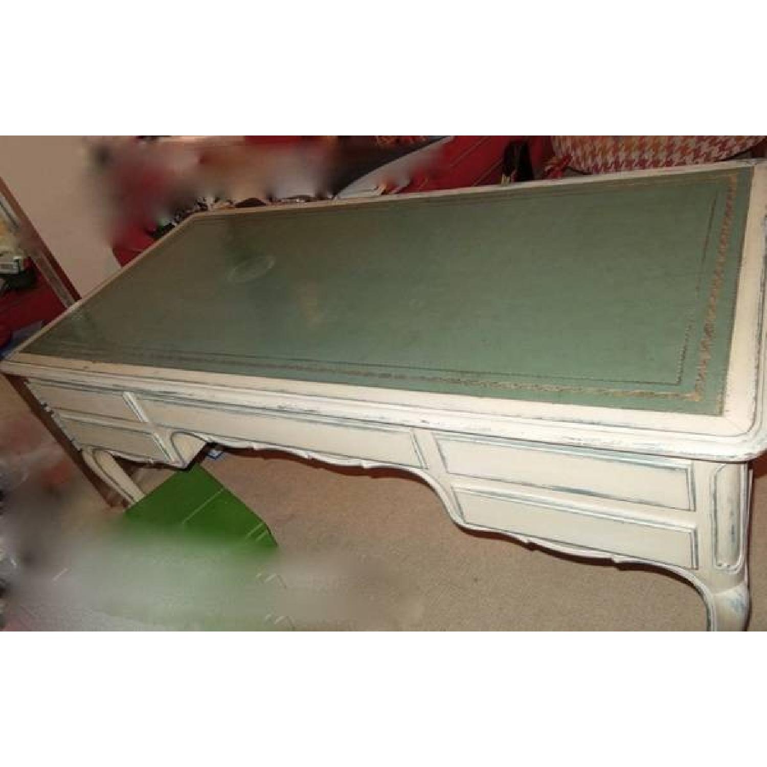 French Regency Bureau Plat Desk with Leather Top - image-3