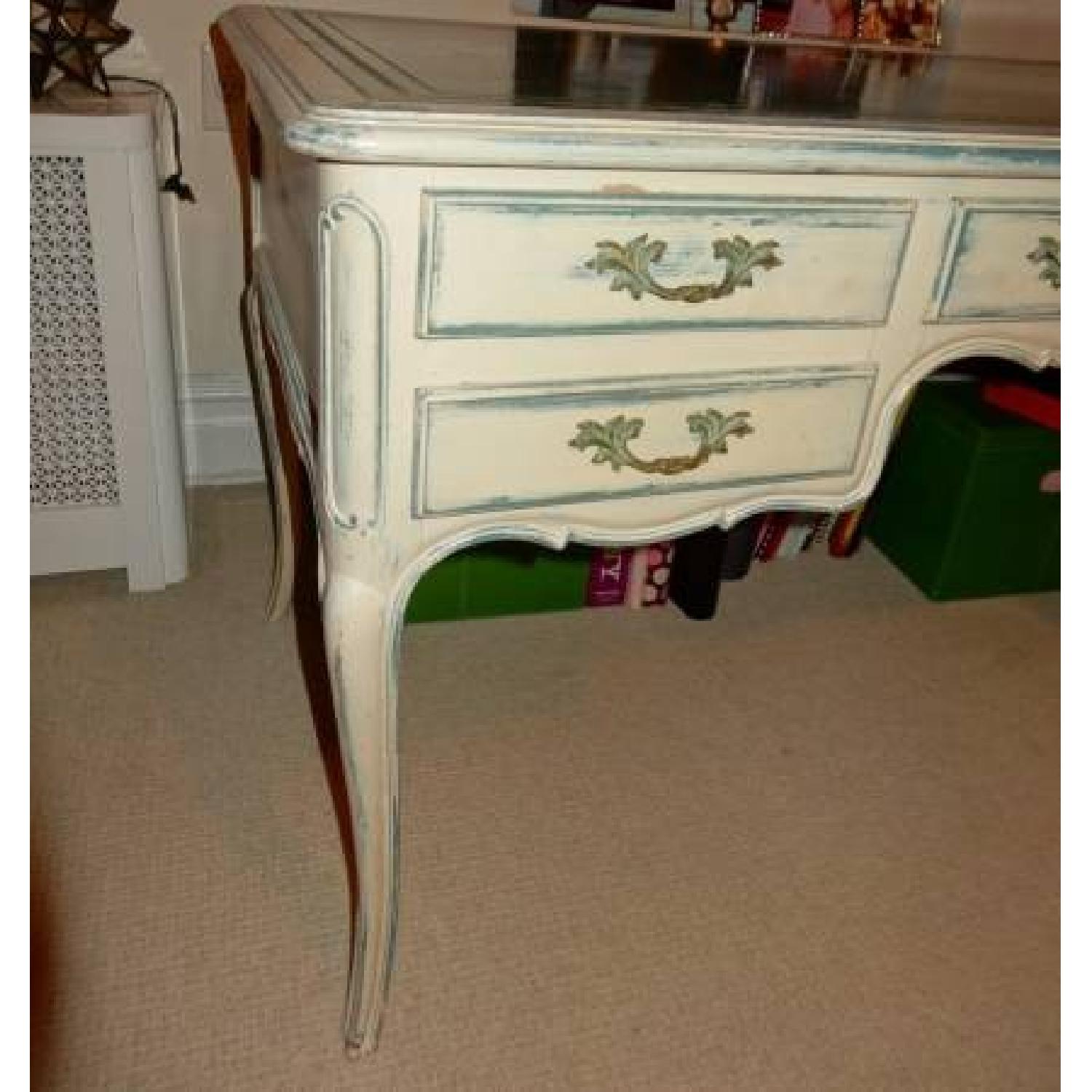 French Regency Bureau Plat Desk with Leather Top - image-7