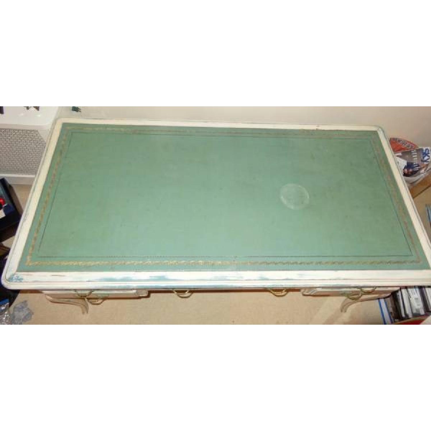 French Regency Bureau Plat Desk with Leather Top - image-9