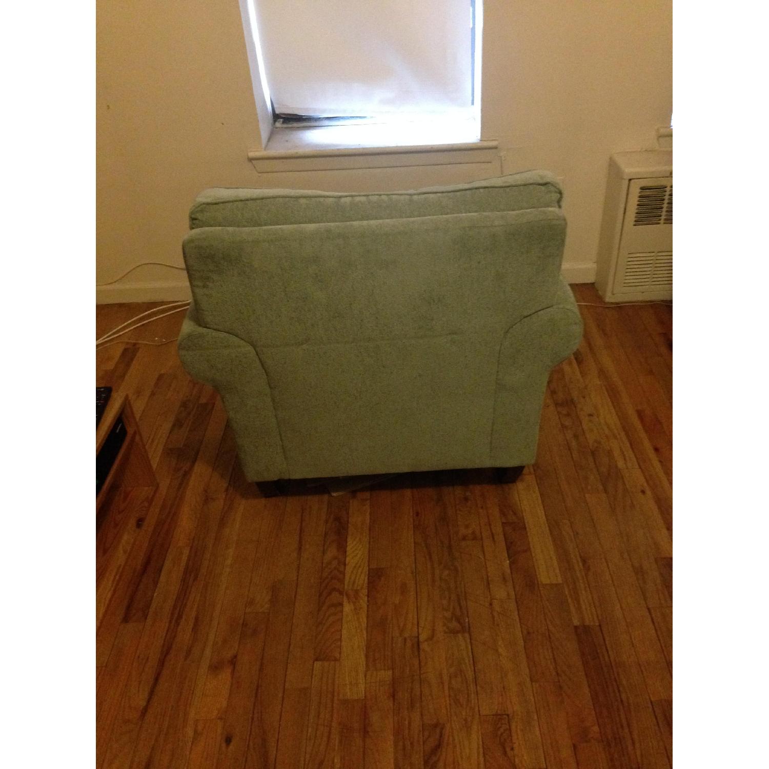 Sage Armchair w/ Ottoman & 2 Throw Pillows - image-4