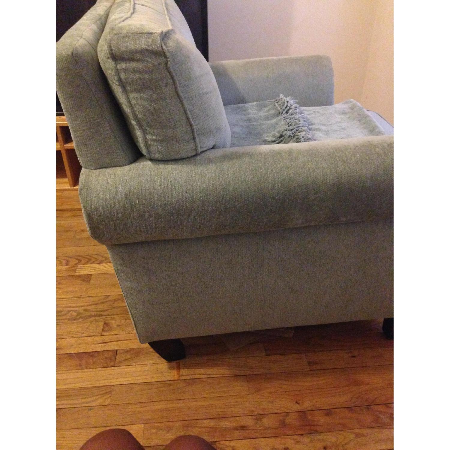 Sage Armchair w/ Ottoman & 2 Throw Pillows - image-5