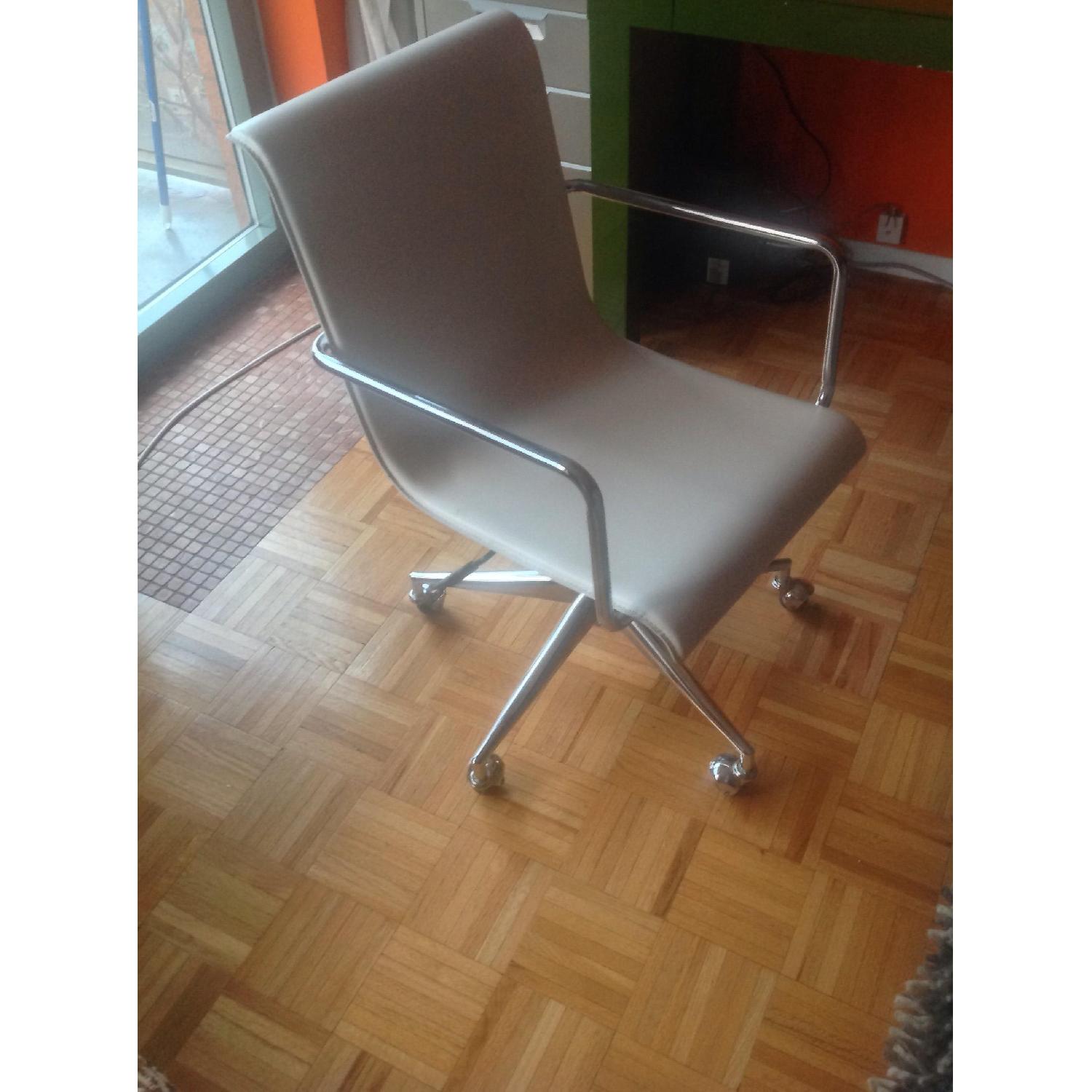 CB2 Leather Office Chair - image-2