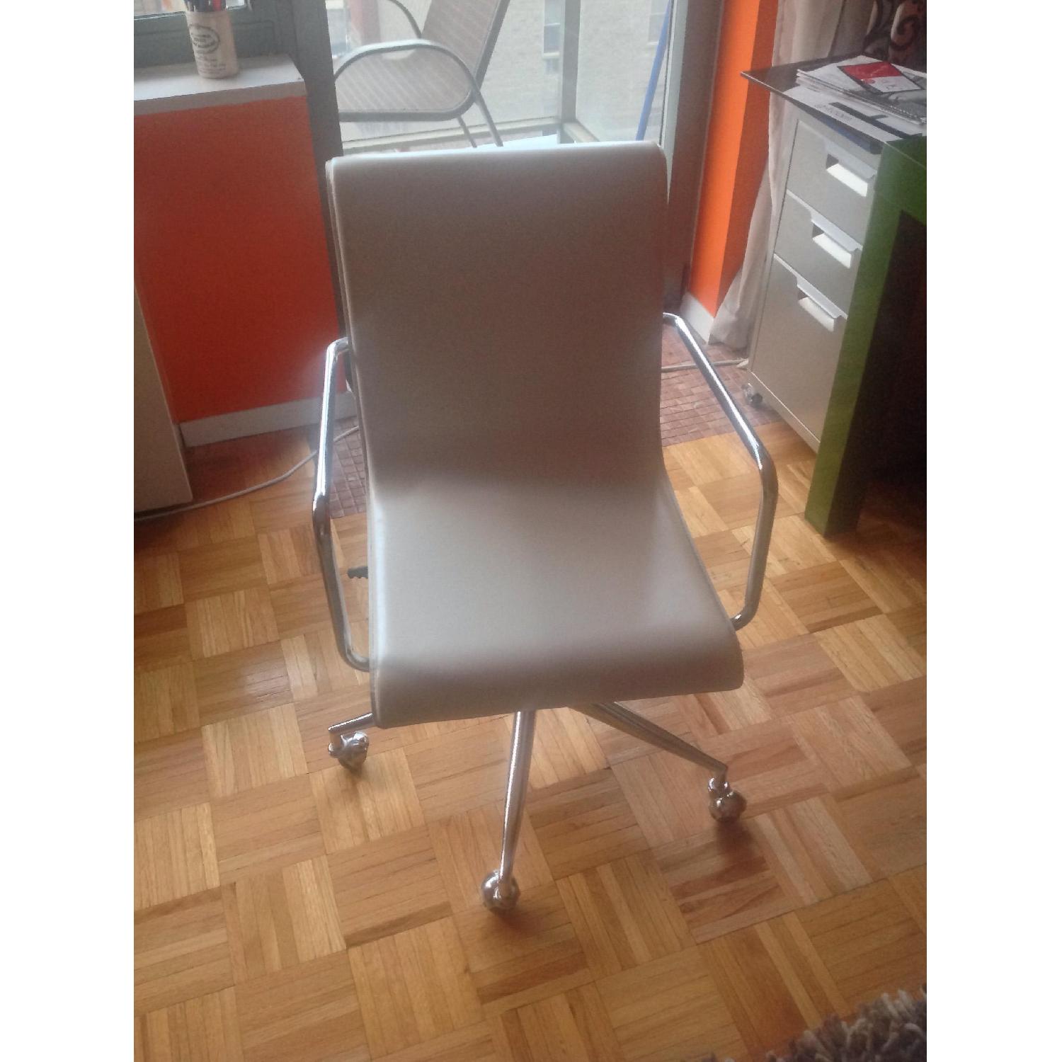 CB2 Leather Office Chair - image-3