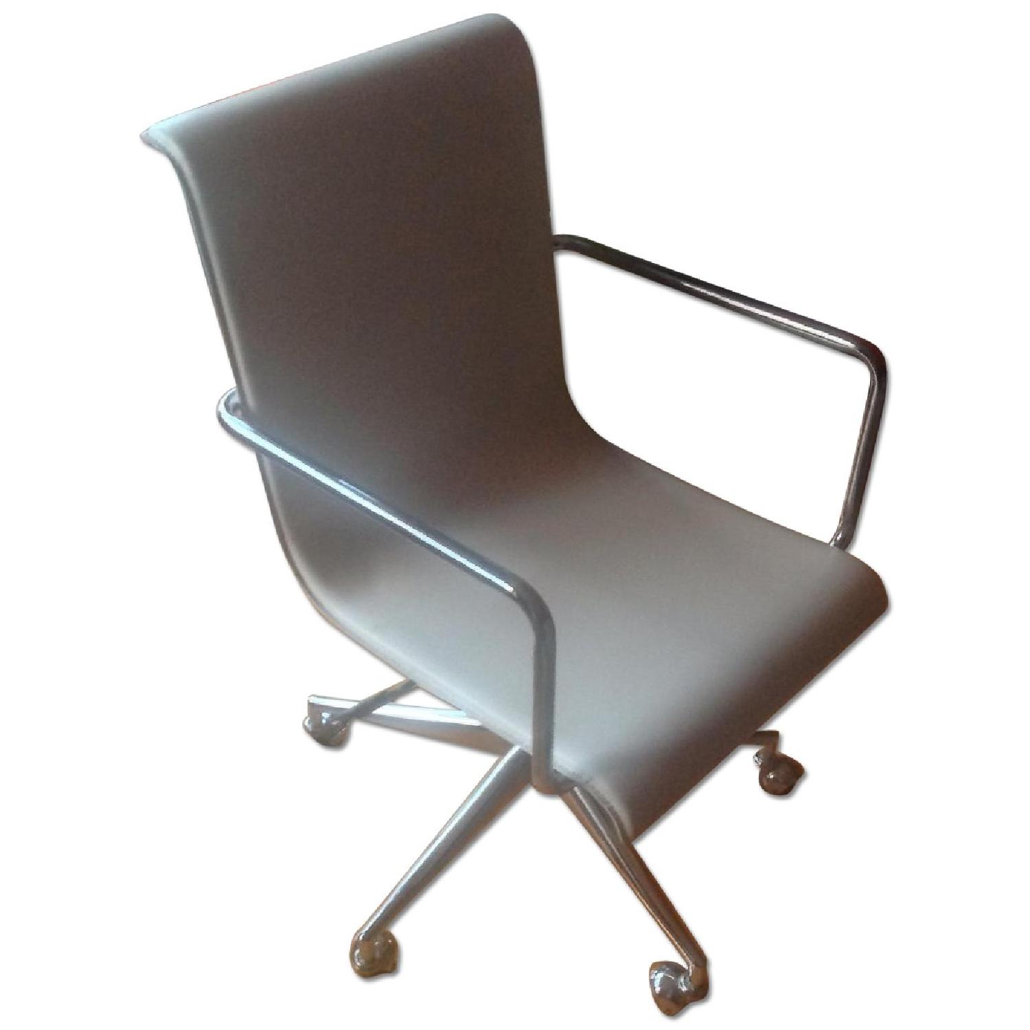 CB2 Leather Office Chair AptDeco