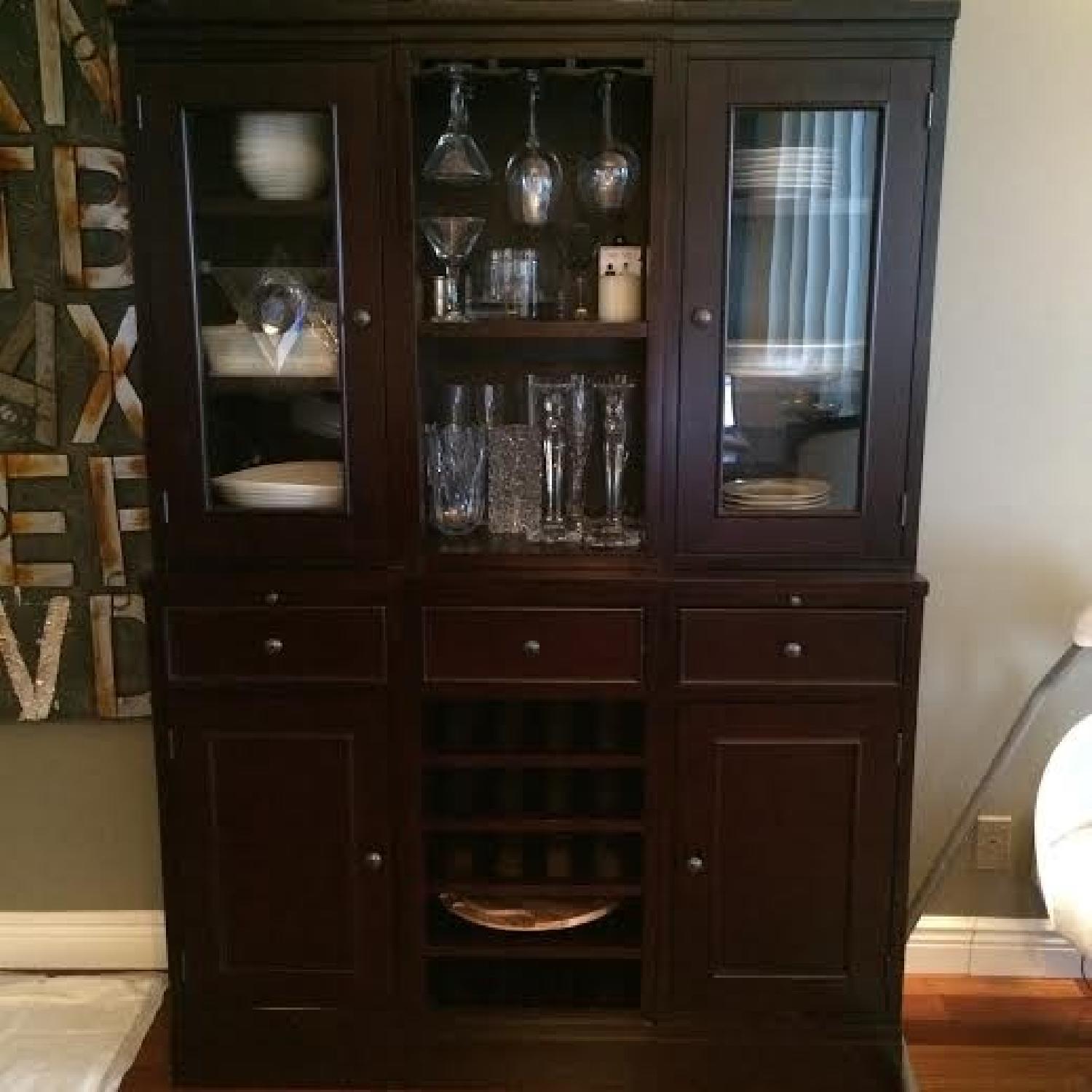 Crate & Barrel Large Buffet with Hutch - image-2