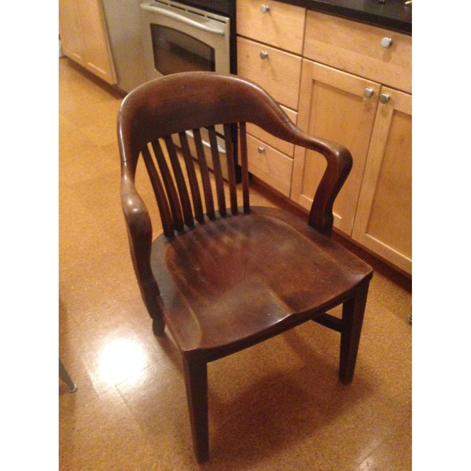Wood Banker's Chair - image-1