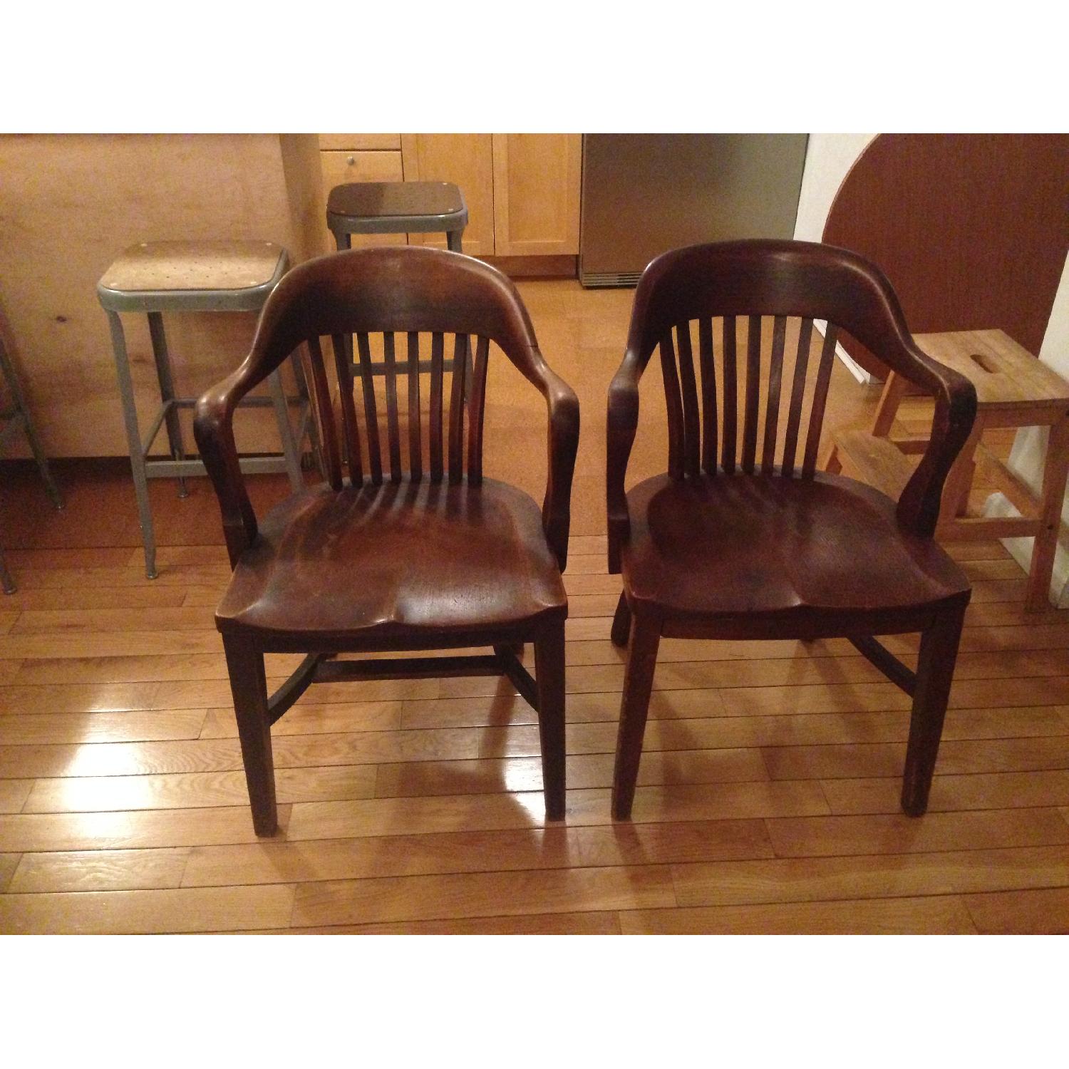 Wood Banker's Chair - image-6