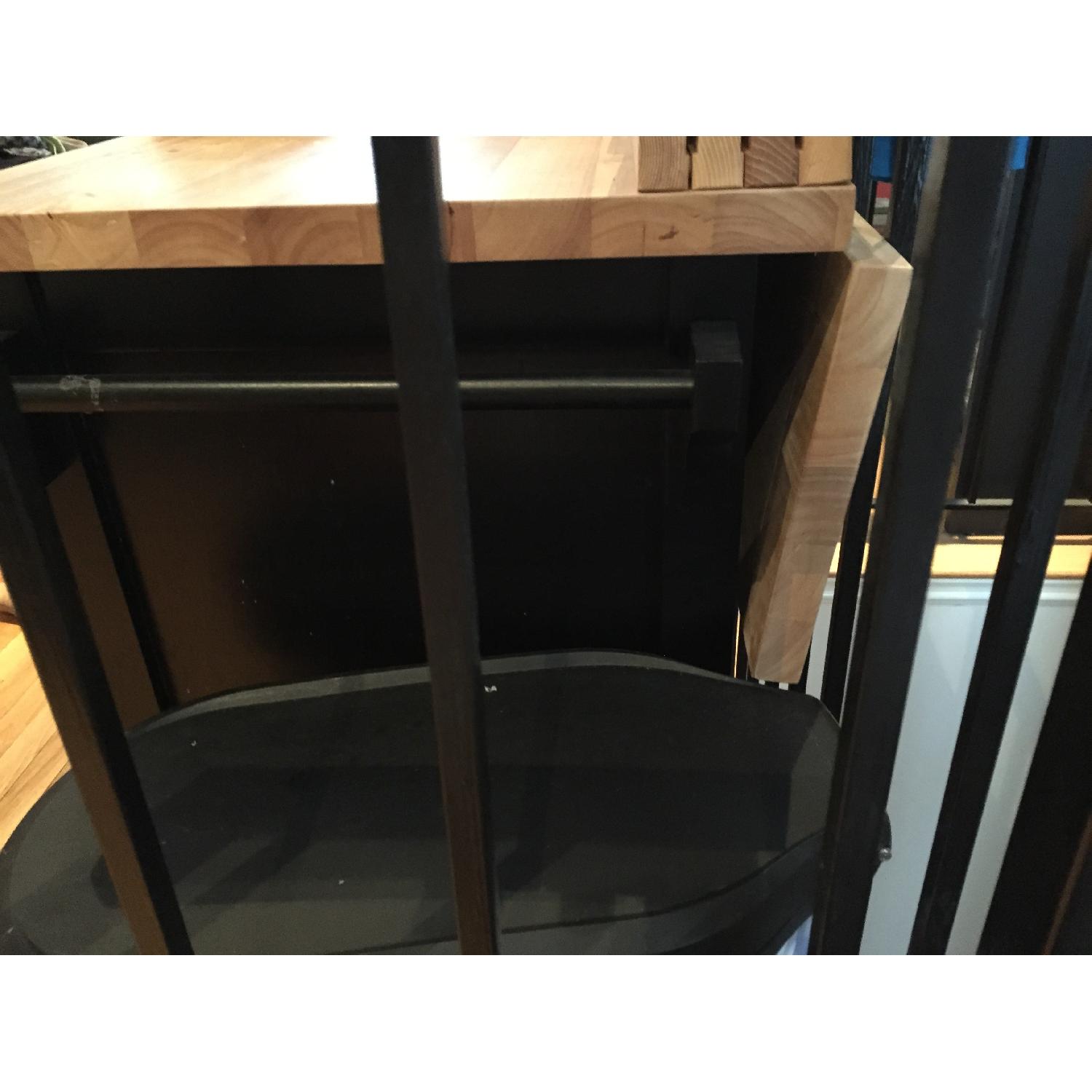 Crate & Barrel Belmont Black Kitchen Island - image-4