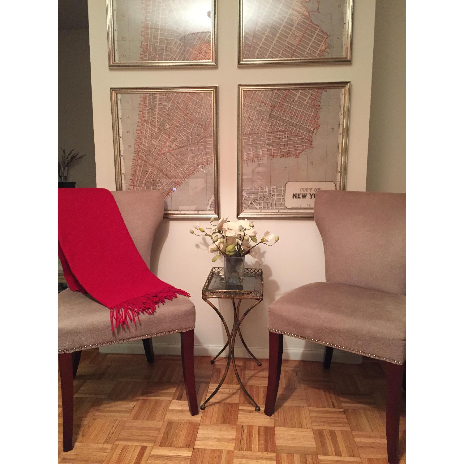 Safavieh Dining/Decorative Chairs with Nailhead Trim - Set of 2 - image-1