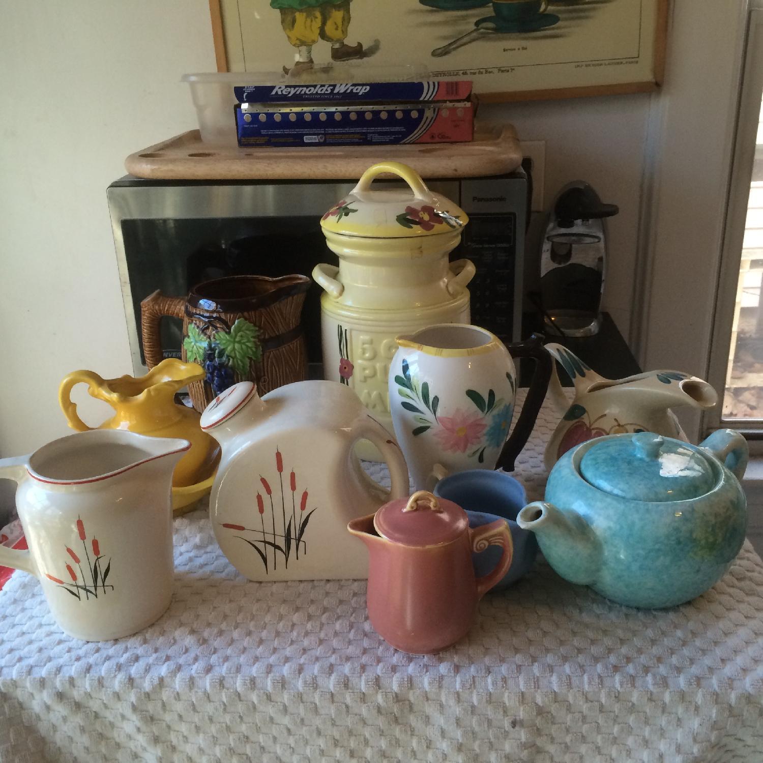 McCoy Mid Century Ceramic Table Top Items - Set of 8 - image-1