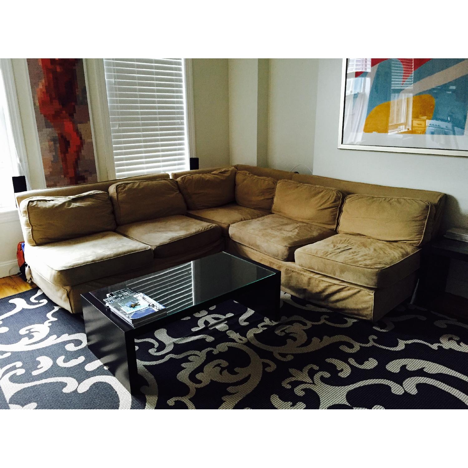 3 Piece Beige Sectional Sofa - image-1