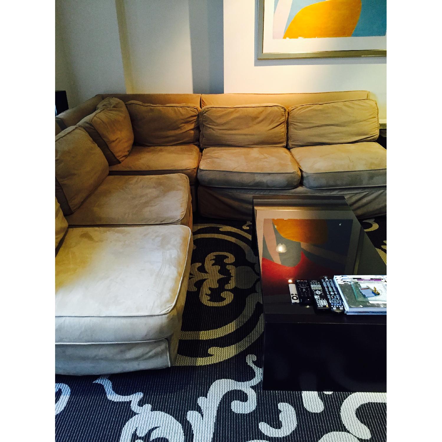 3 Piece Beige Sectional Sofa - image-3