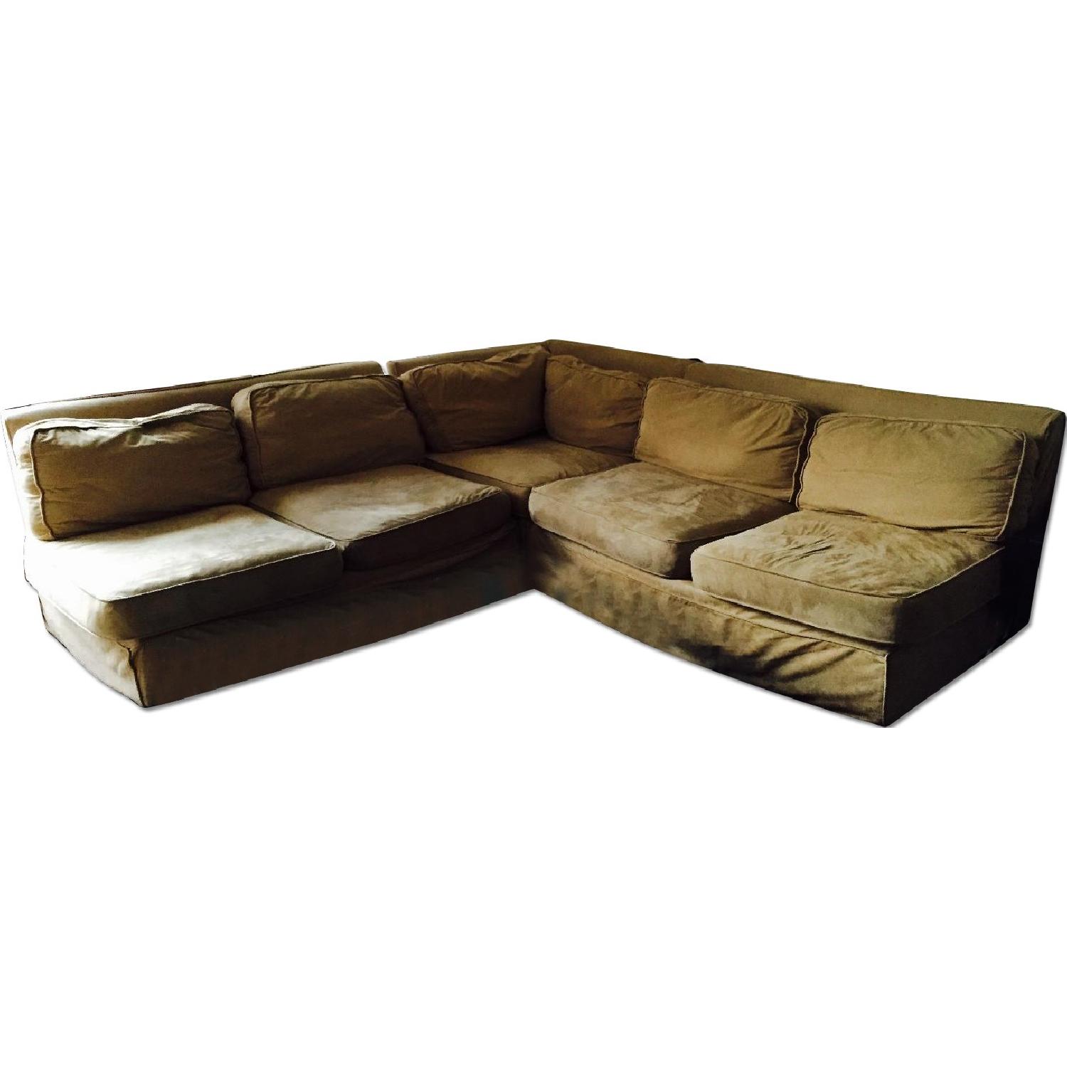 3 Piece Beige Sectional Sofa - image-0