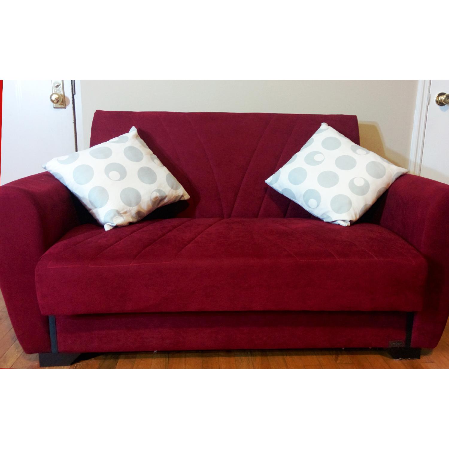 Red Loveseat - image-5
