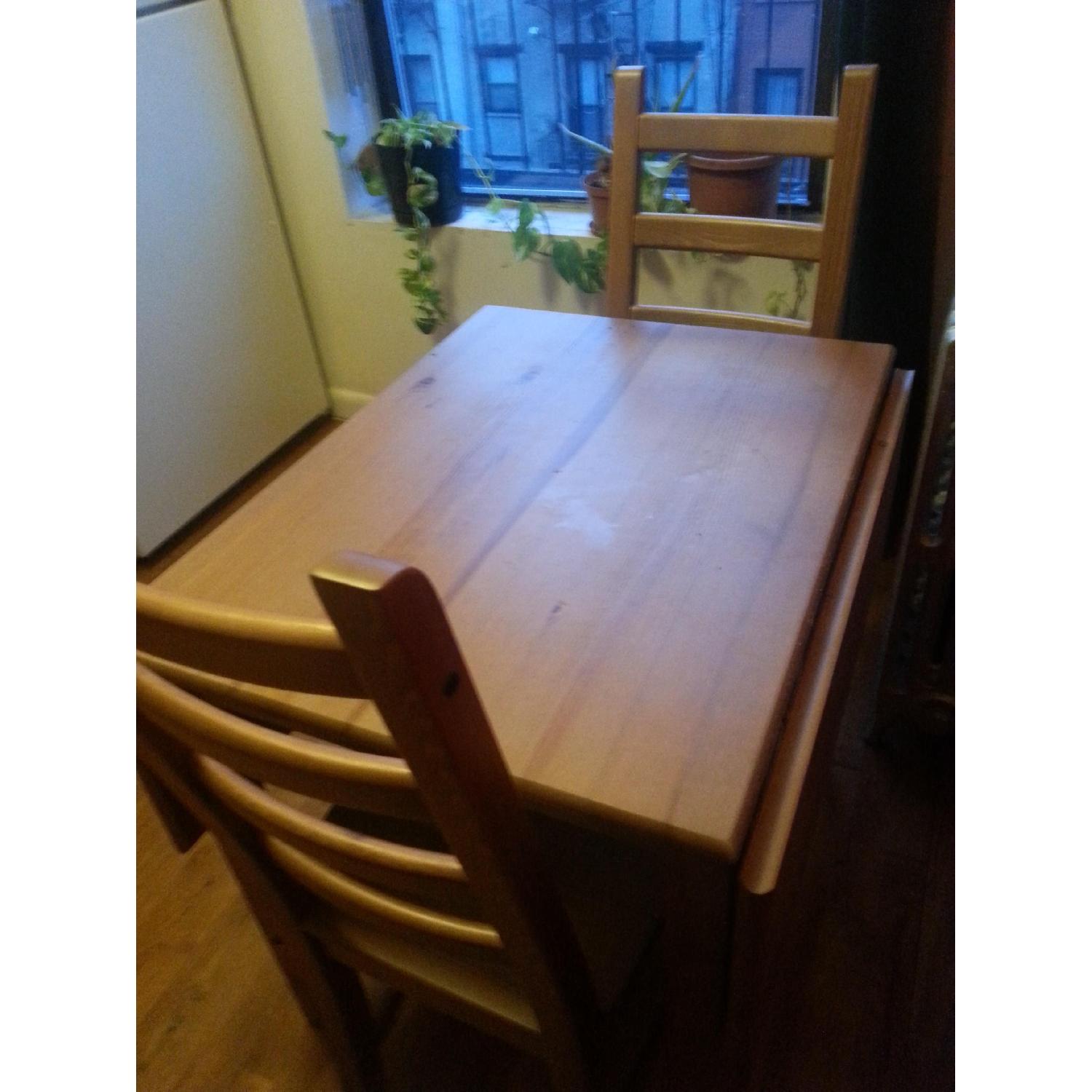 Ikea Expandable Dining Table w/ 2 Chairs - image-4