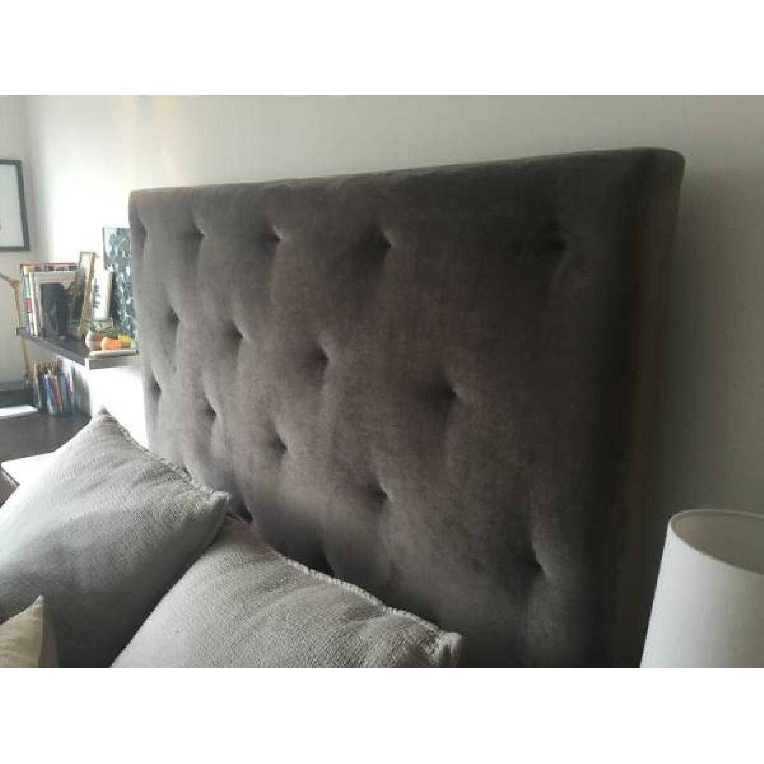 West Elm Diamond Tufted Queen Size Headboard - image-3