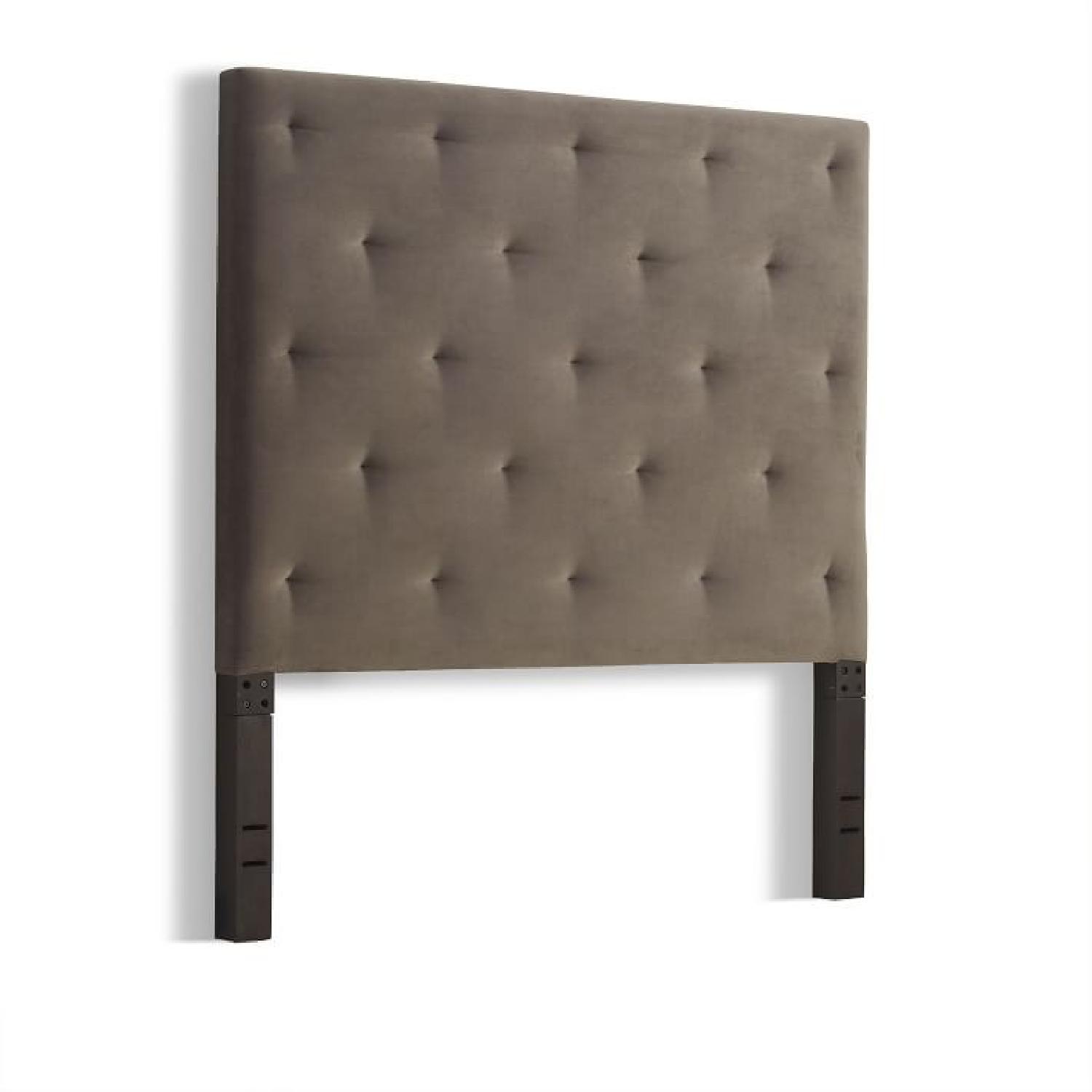 West Elm Diamond Tufted Queen Size Headboard - image-4