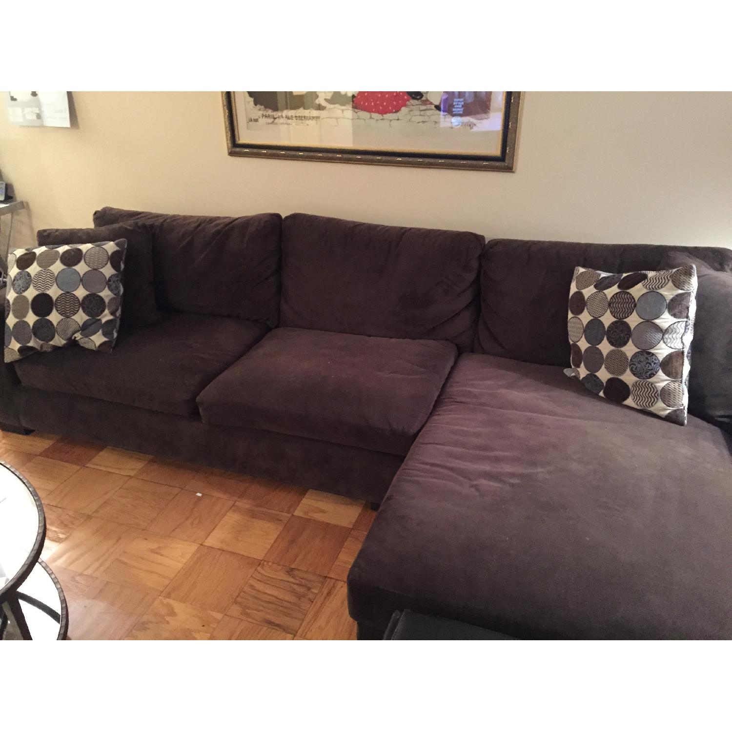 Room & Board Sectional Sofa w/ Accent Pillows - image-2