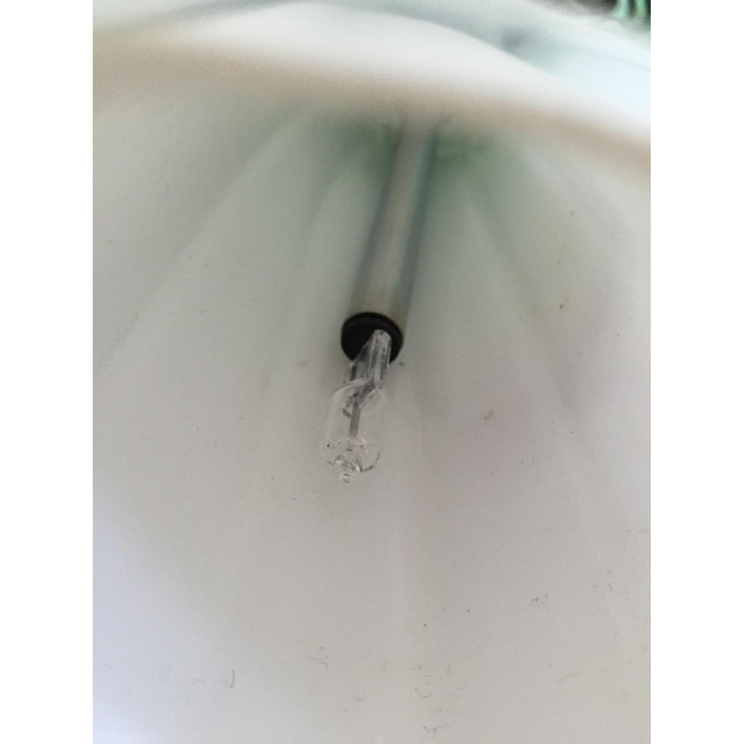 Wang House Blown Glass and Steel Wire LED Light Fixture - image-5