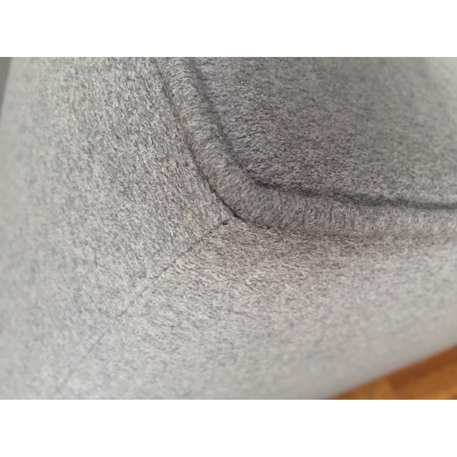 West Elm Walton Marled Microfiber Heather Gray Sofa - image-5