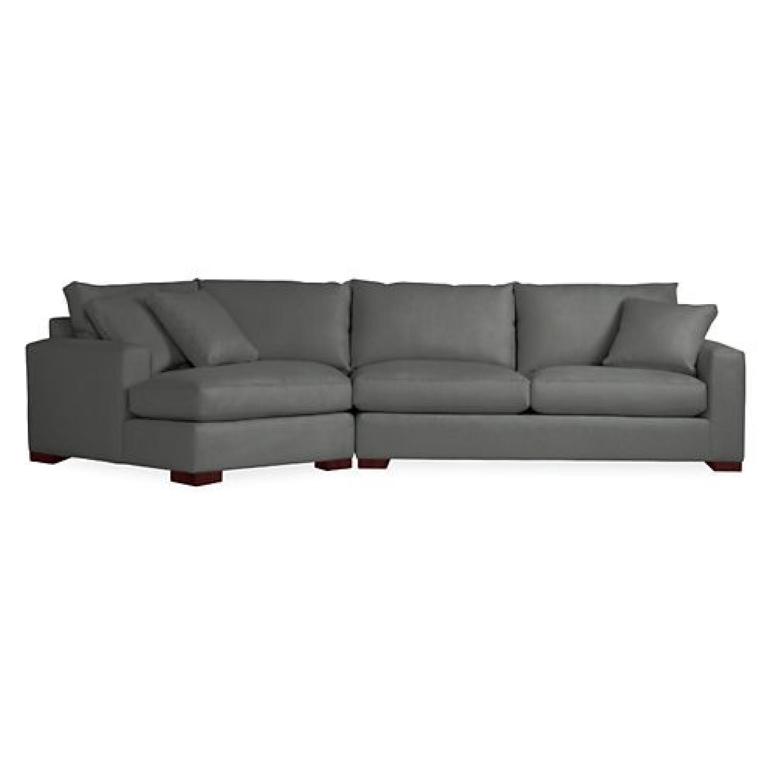 Room & Board Metro Sectional Sofa + Ottoman - image-1