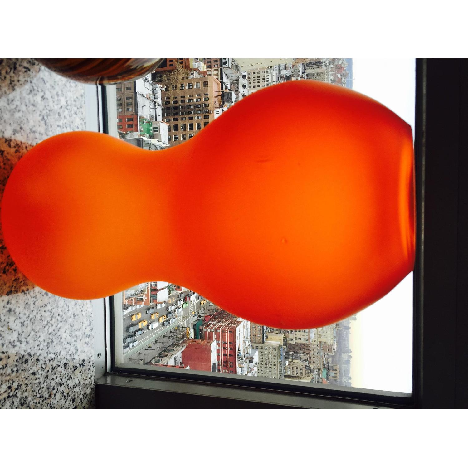 70s Vintage Orange Vase - image-2