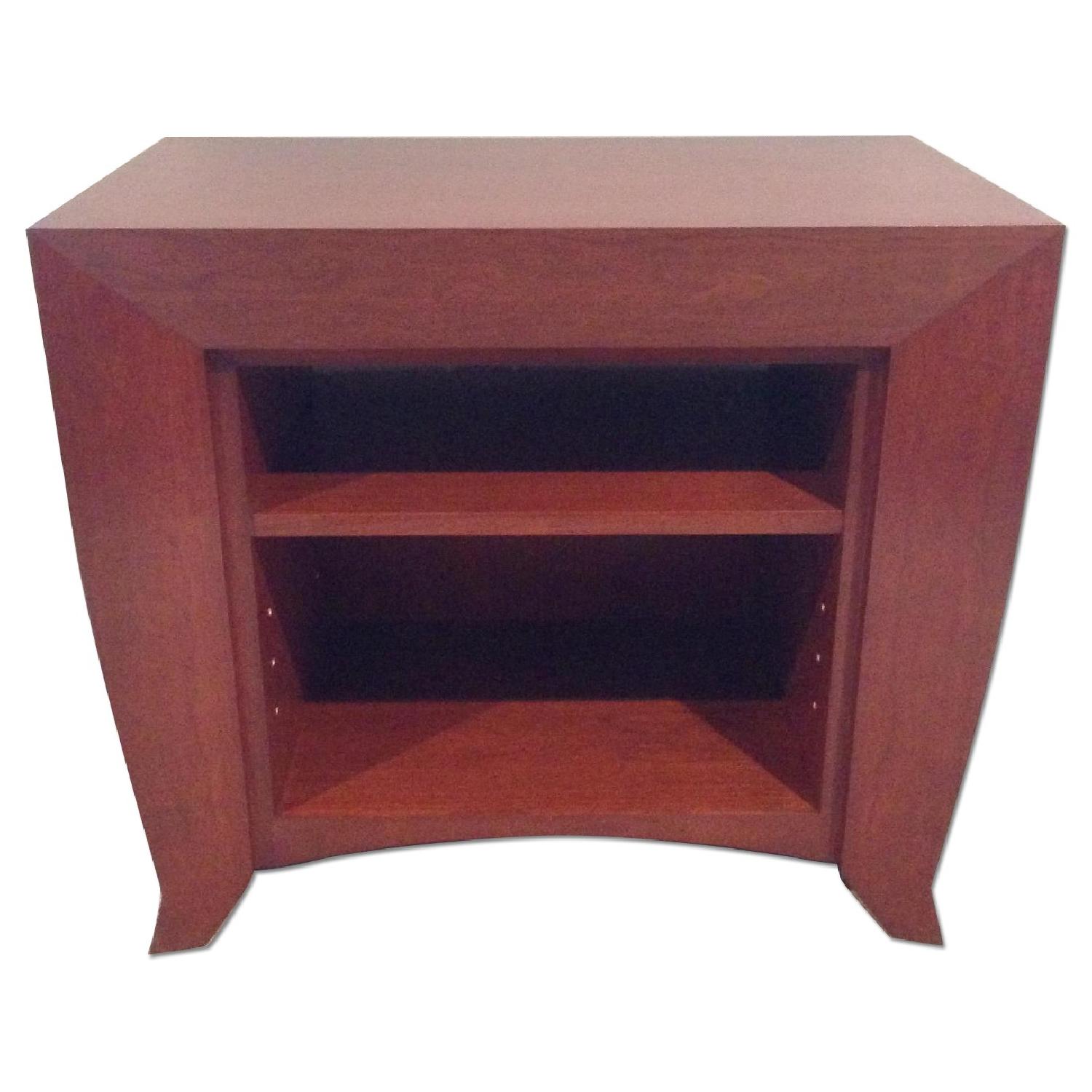 Solid Cherry Wood California King 3 Piece Sleigh Bedroom Set - image-6