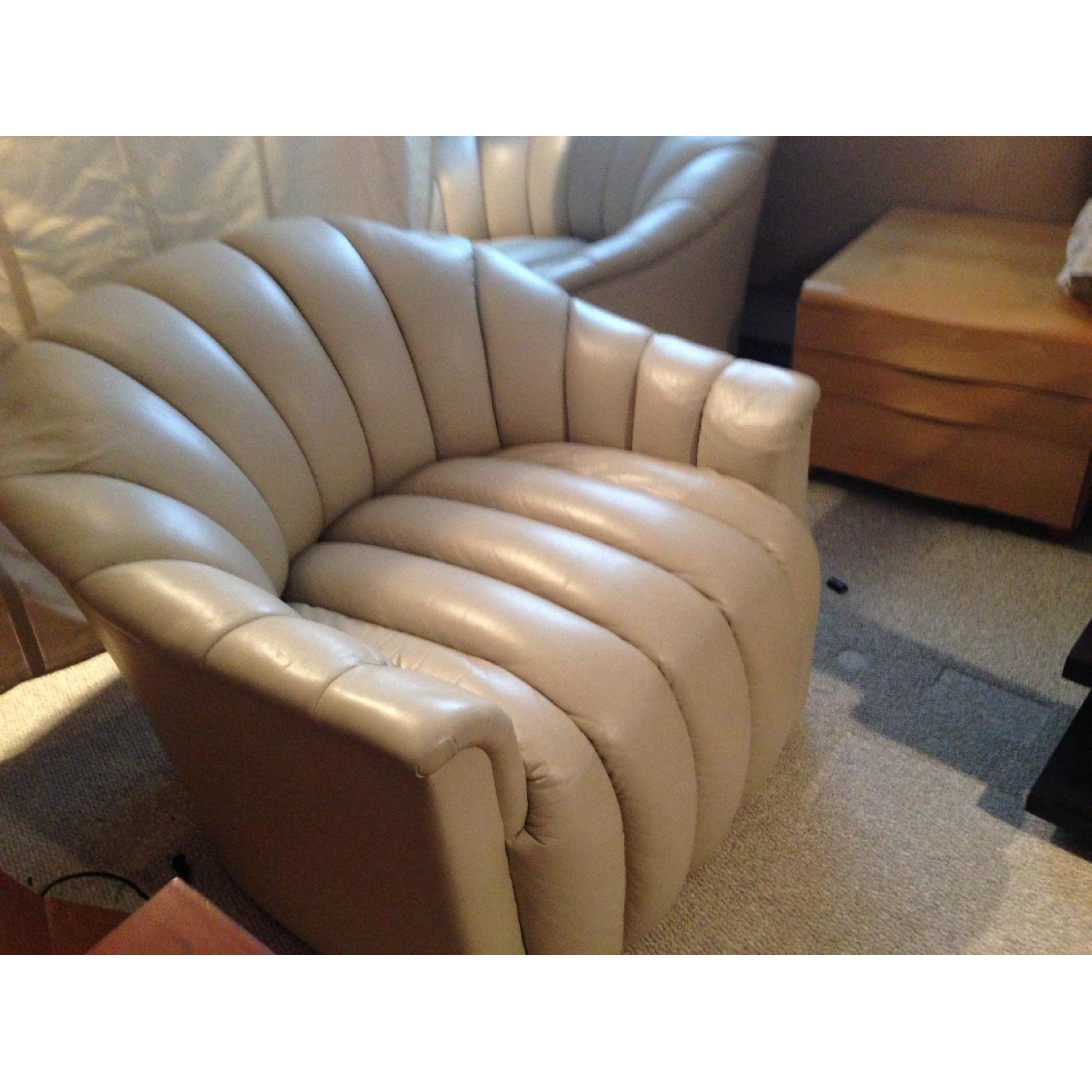 KA Design Faux Leather Armchairs - Set of 2 - image-1