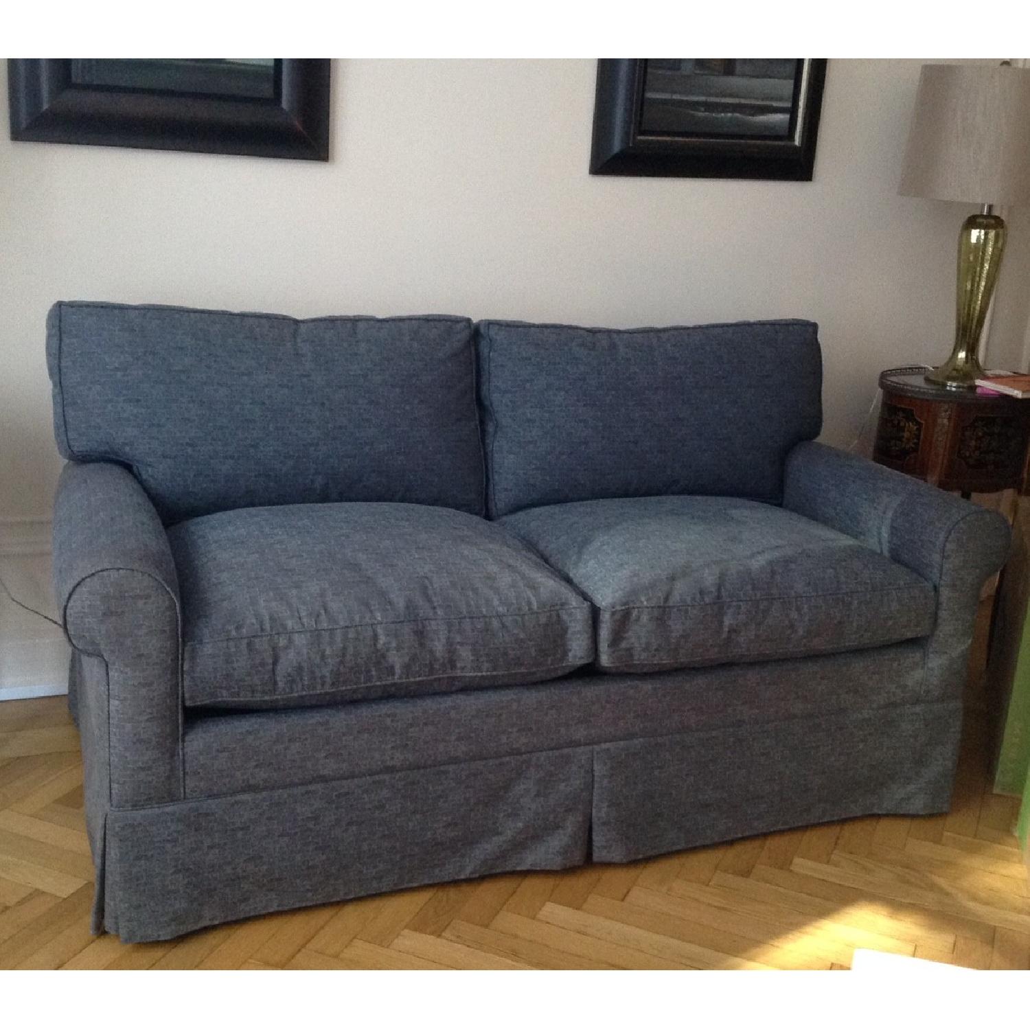 Carlyle Custom Down/Feather Sleeper Loveseat - image-9
