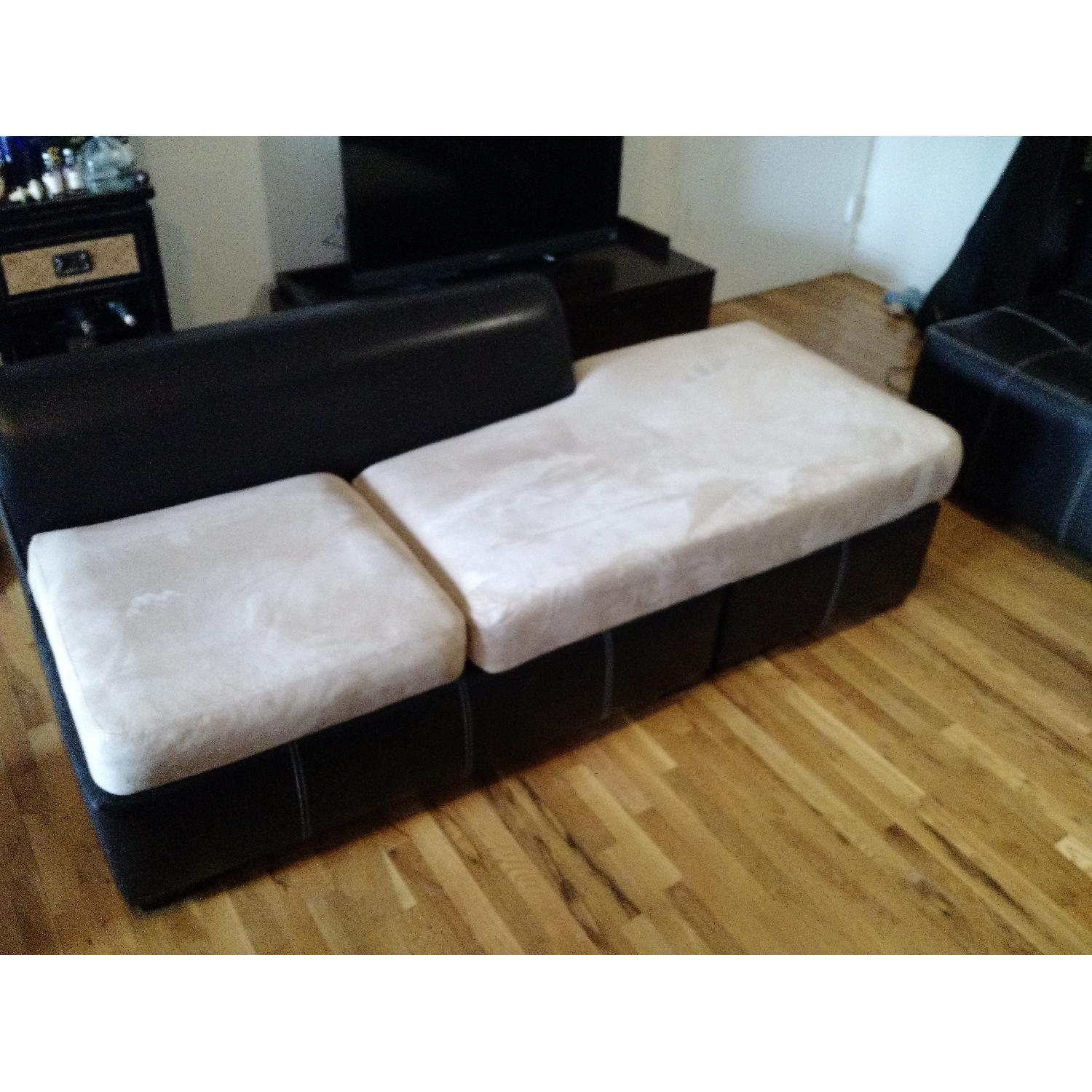 Raymour & Flanigan Sectional Sofa and Ottoman - image-4