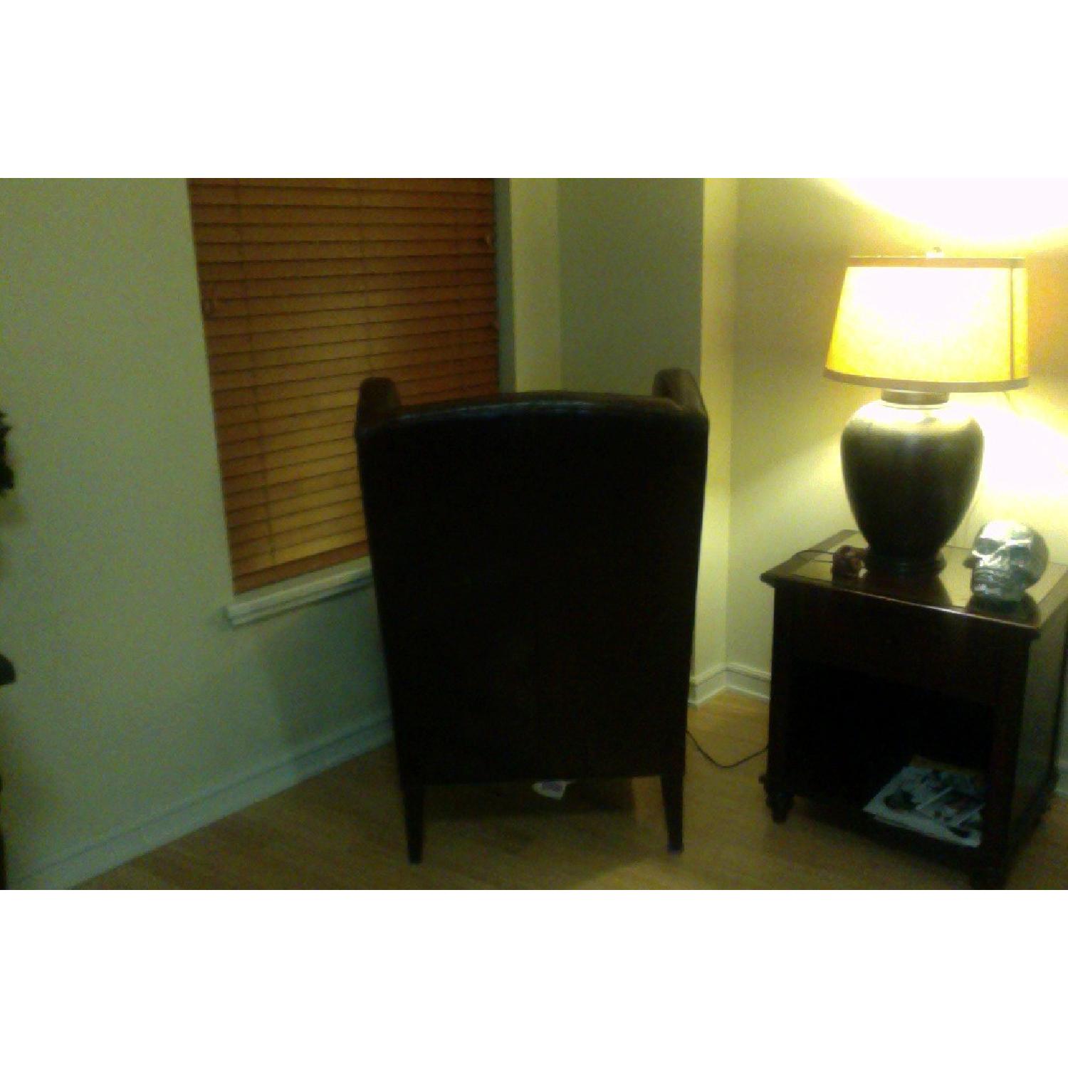 Micthell Gold + Bob Williams Brown Leather Armchair - image-3