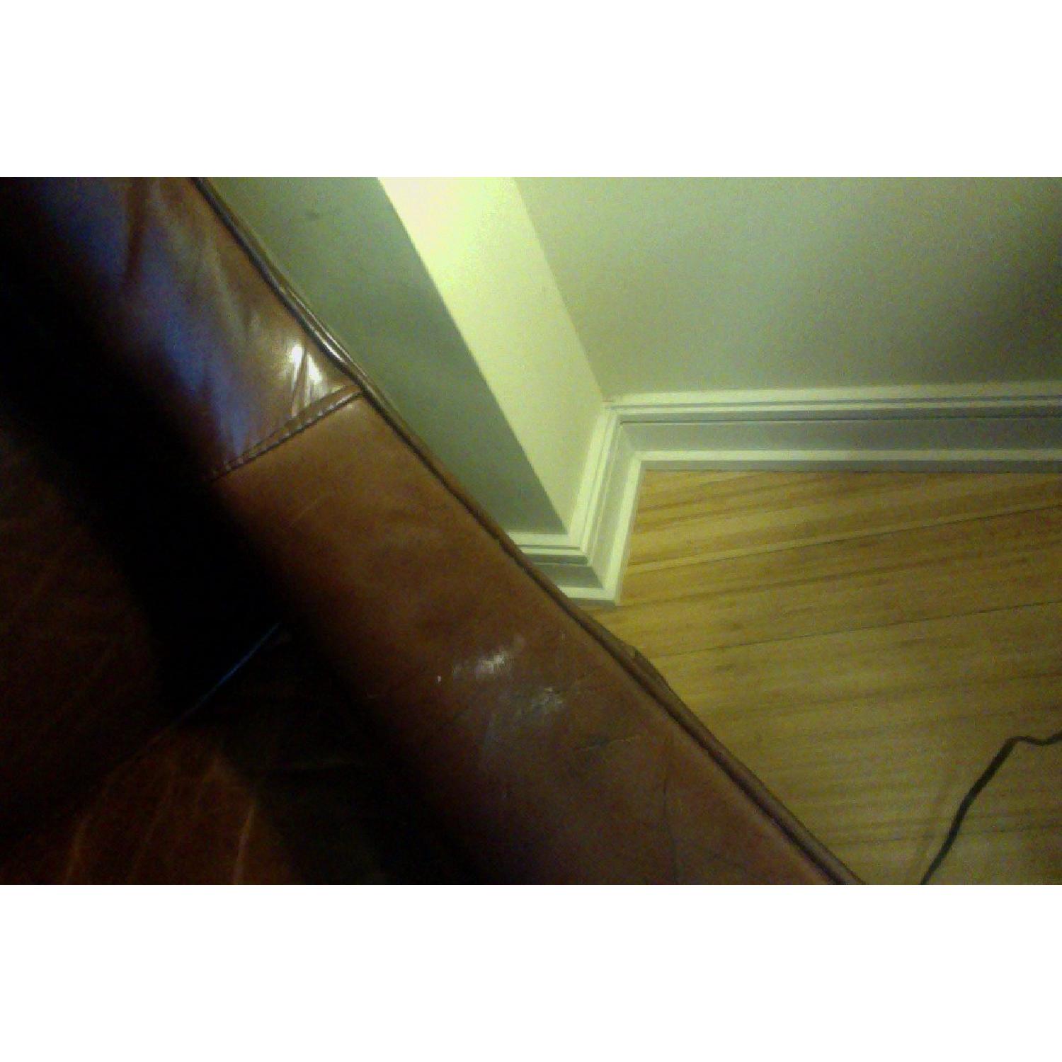 Micthell Gold + Bob Williams Brown Leather Armchair - image-5