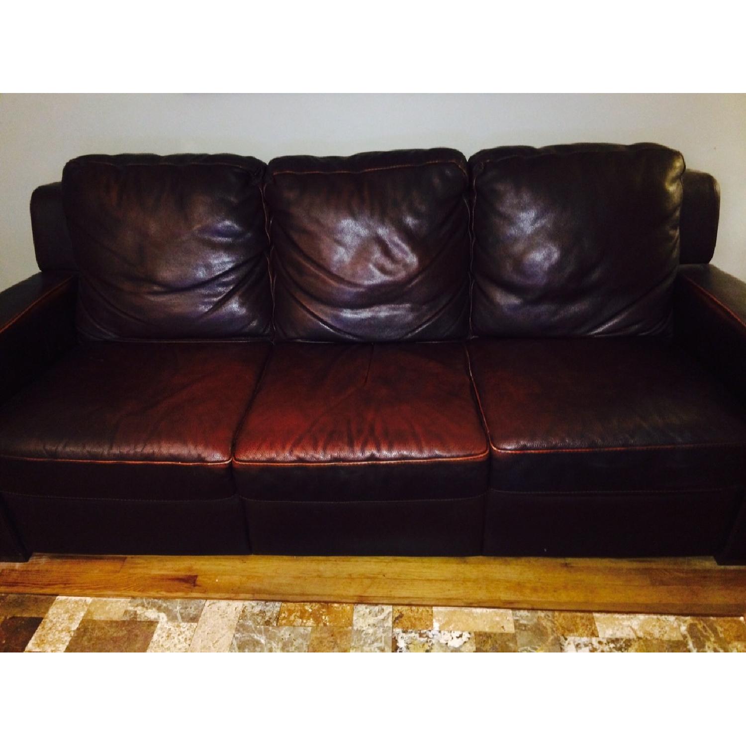 Natuzzi Leather Sofa - image-5