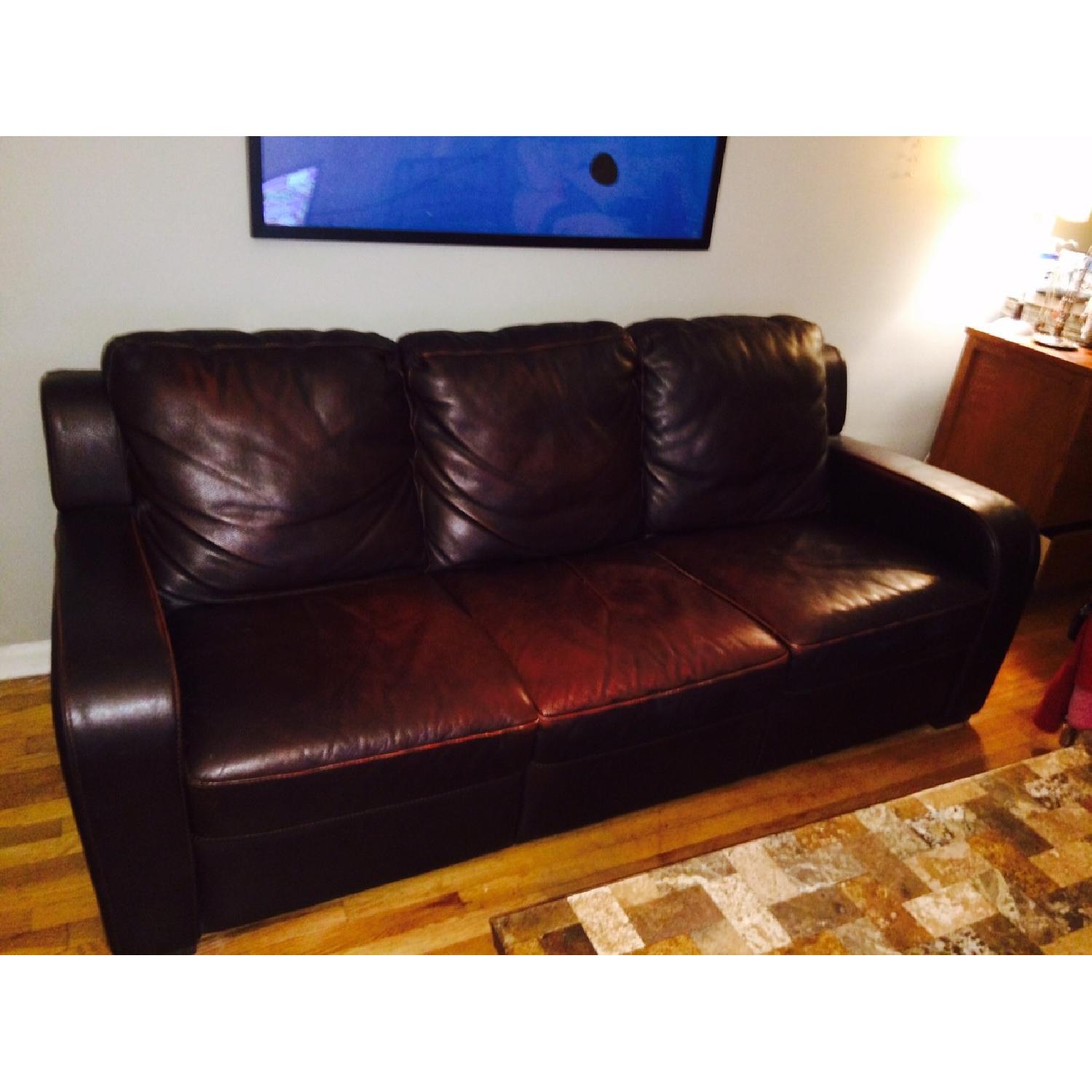 Natuzzi Leather Sofa - image-6