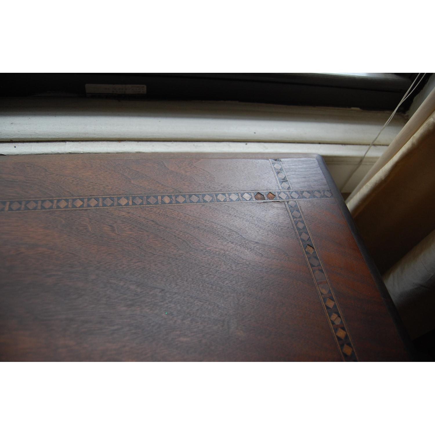 Vintage Extendable Console Silver Table - image-4