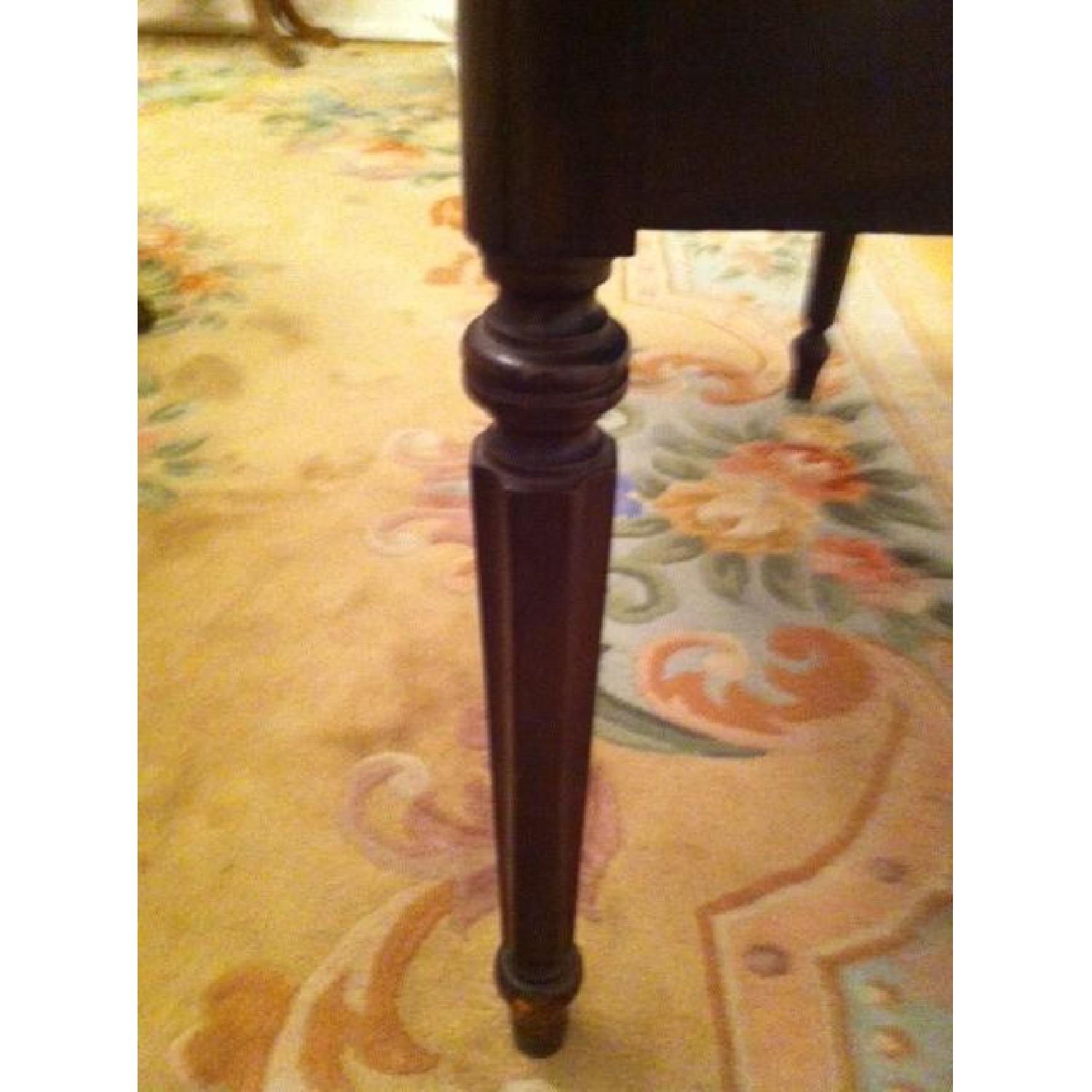 Vintage Mahogany Piano Bench used as storage - image-5