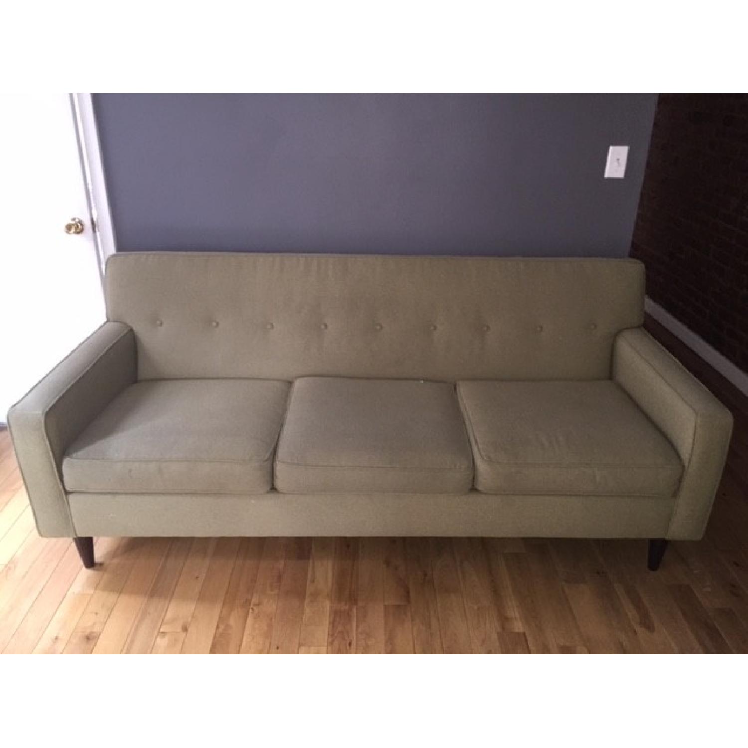 Macy's Sage Green Sofa/Couch - image-4