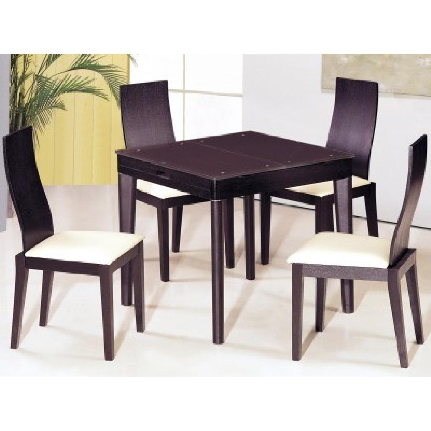 Tribeca Decor Milano Brown Glass Extendable Dining Table - image-1