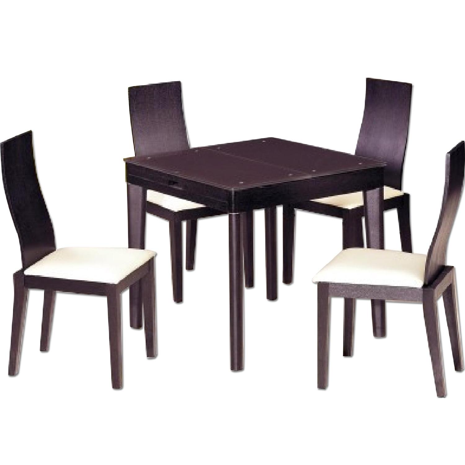 Tribeca Decor Milano Brown Glass Extendable Dining Table - image-0