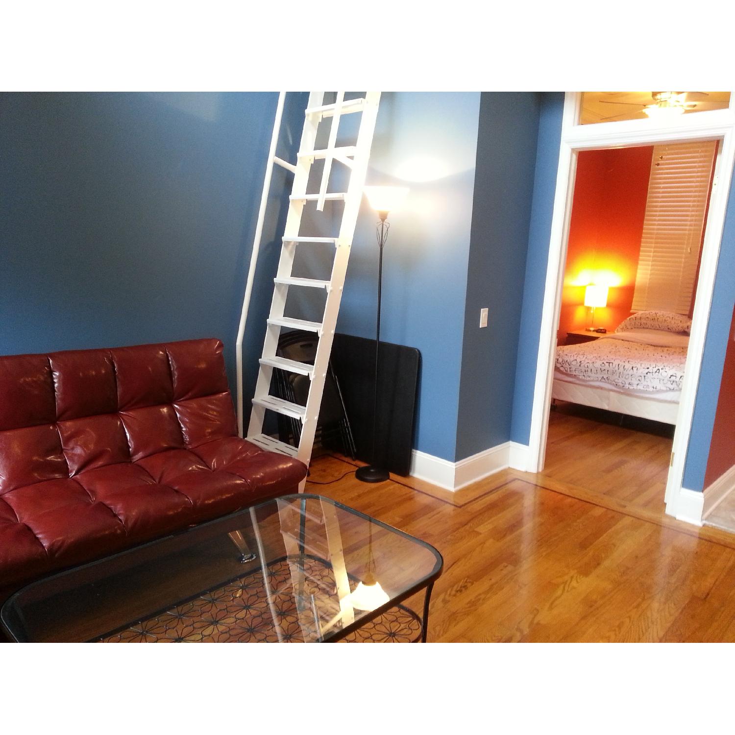 Ikea Faux Leather Futon - image-2
