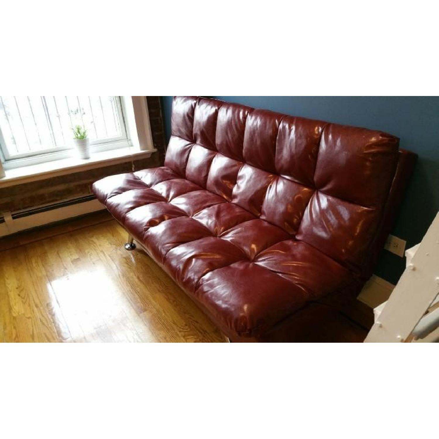 Ikea Faux Leather Futon - image-3